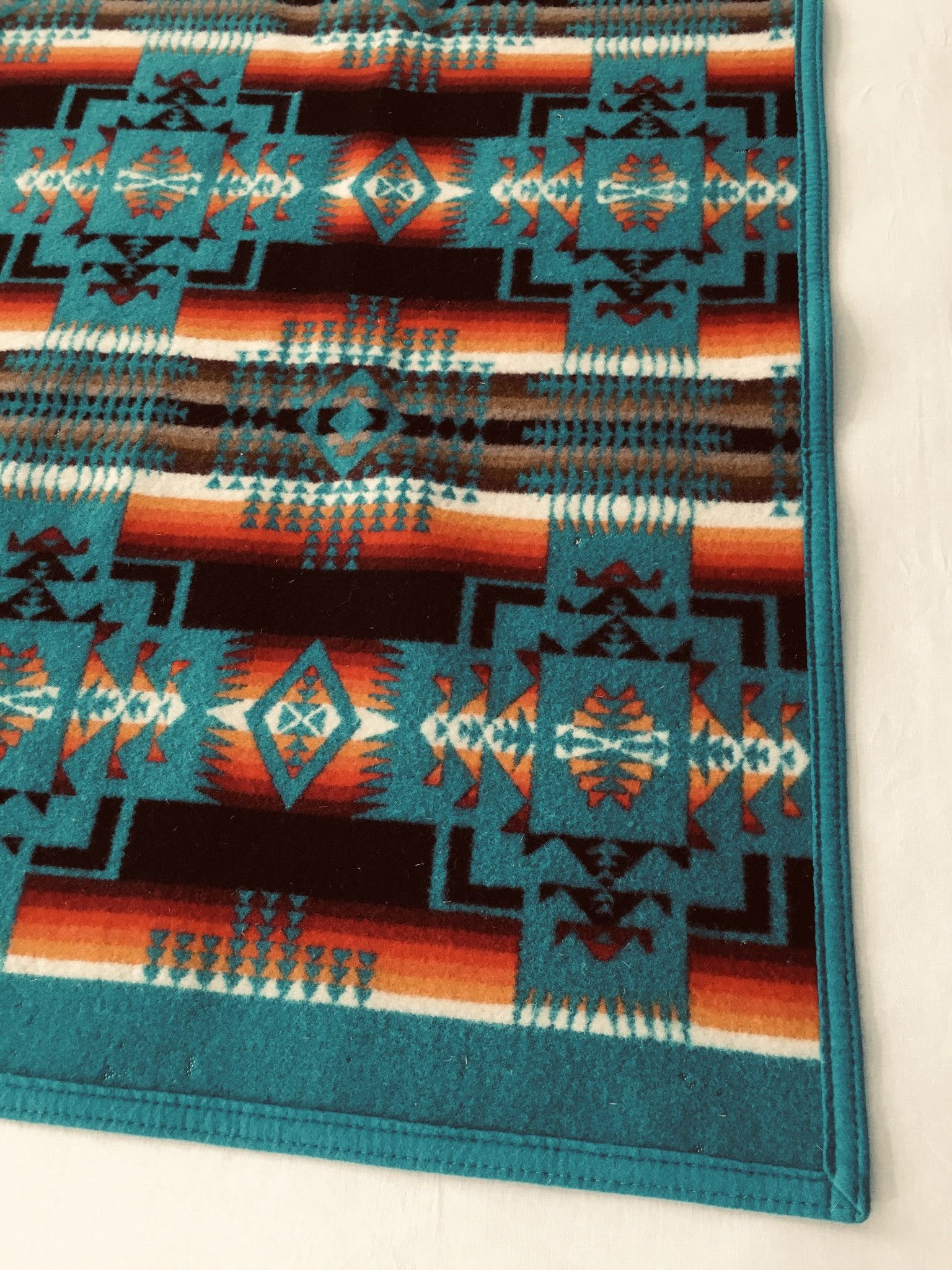 Pendleton Beaver State PENDLETON Wool Blanket 33”x43” Navajo Motif Size ONE SIZE - 15 Thumbnail