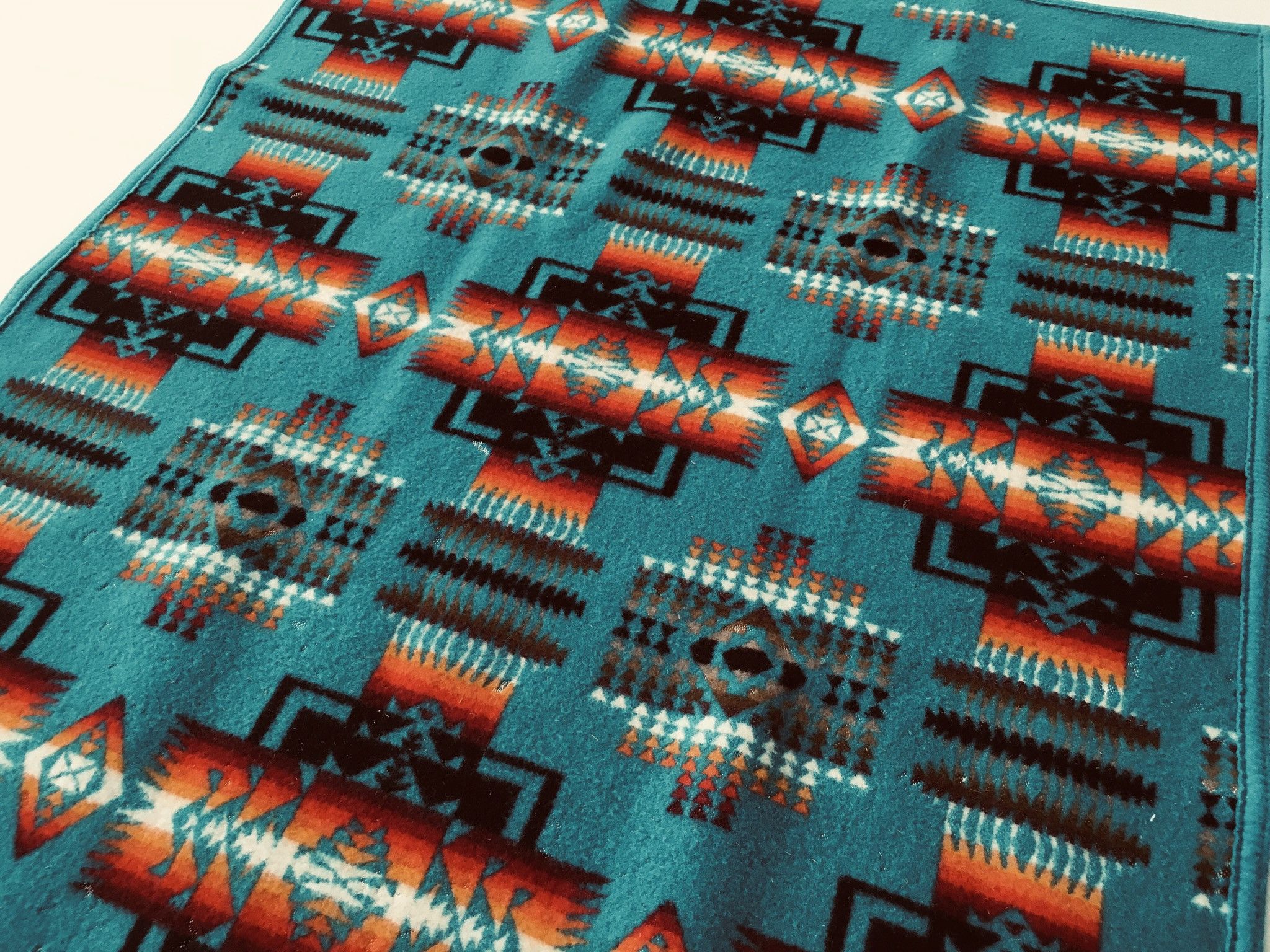Pendleton Beaver State PENDLETON Wool Blanket 33”x43” Navajo Motif Size ONE SIZE - 7 Thumbnail