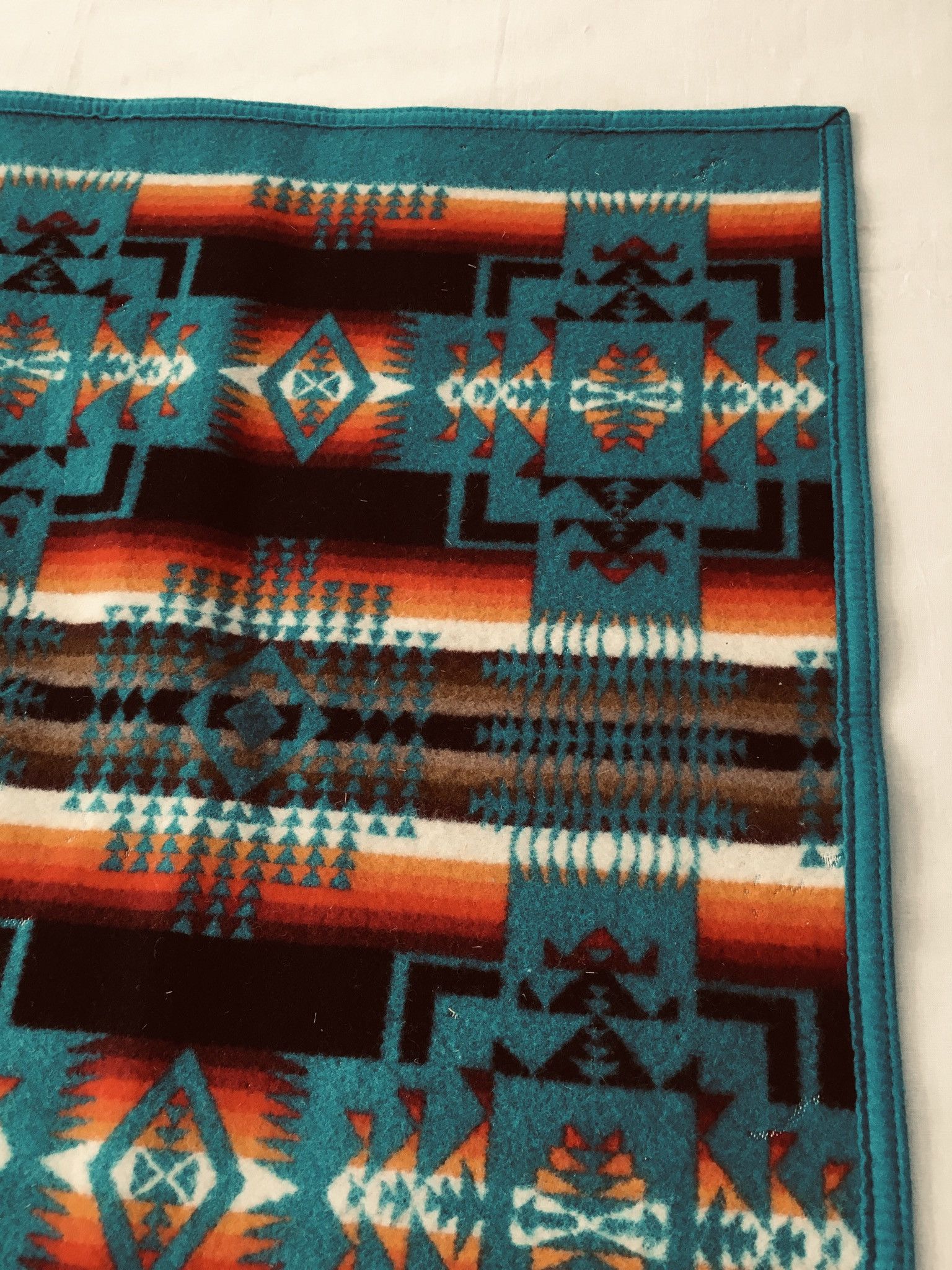 Pendleton Beaver State PENDLETON Wool Blanket 33”x43” Navajo Motif Size ONE SIZE - 14 Thumbnail