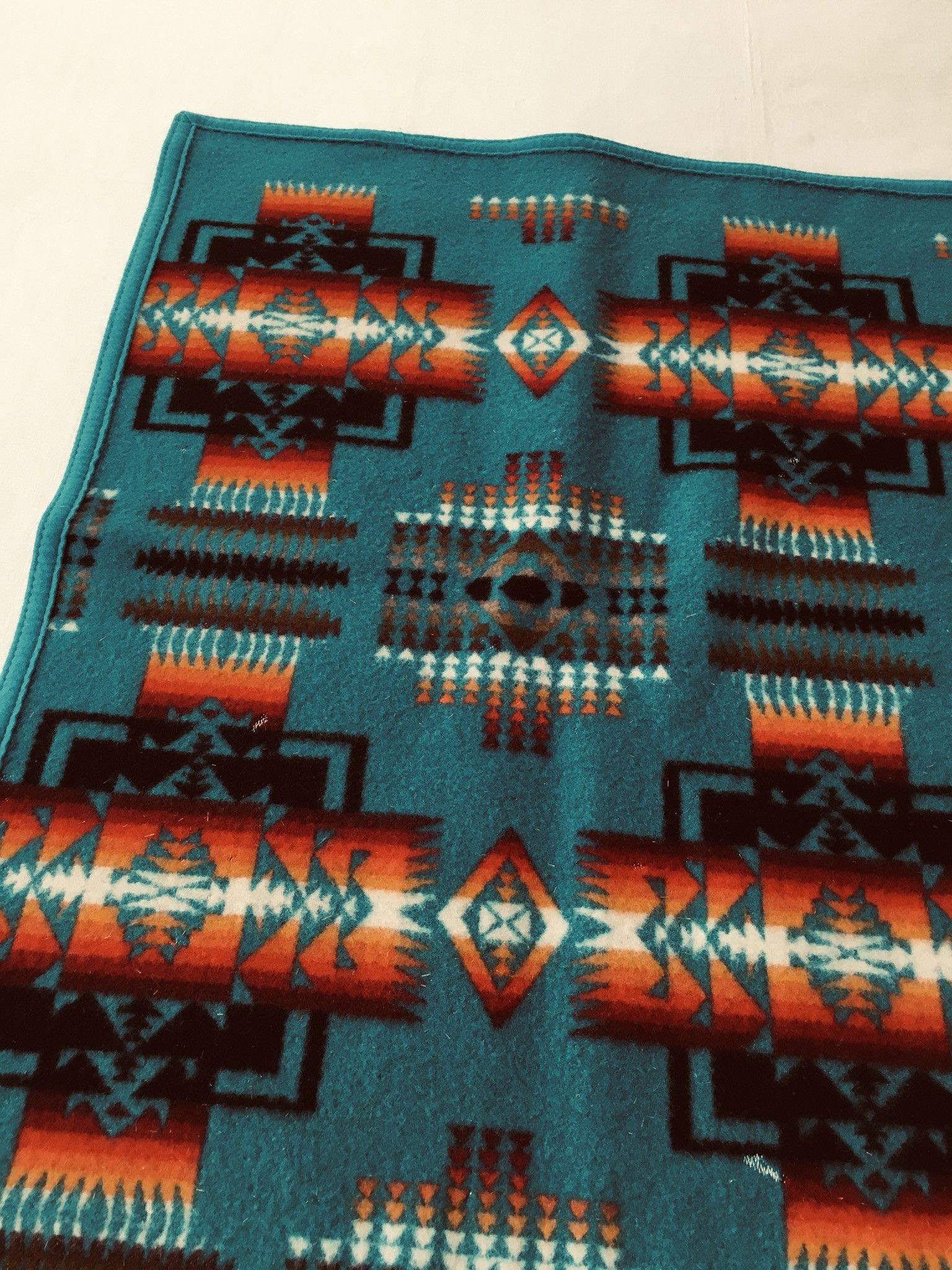 Pendleton Beaver State PENDLETON Wool Blanket 33”x43” Navajo Motif Size ONE SIZE - 3 Thumbnail