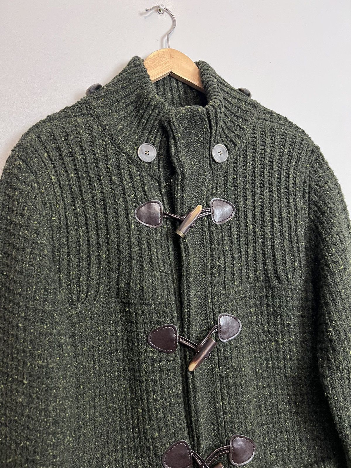 Bark Vintage Bark Italian Designer Duffle Knit Wool Jacket Large Size US S / EU 44-46 / 1 - 3 Thumbnail