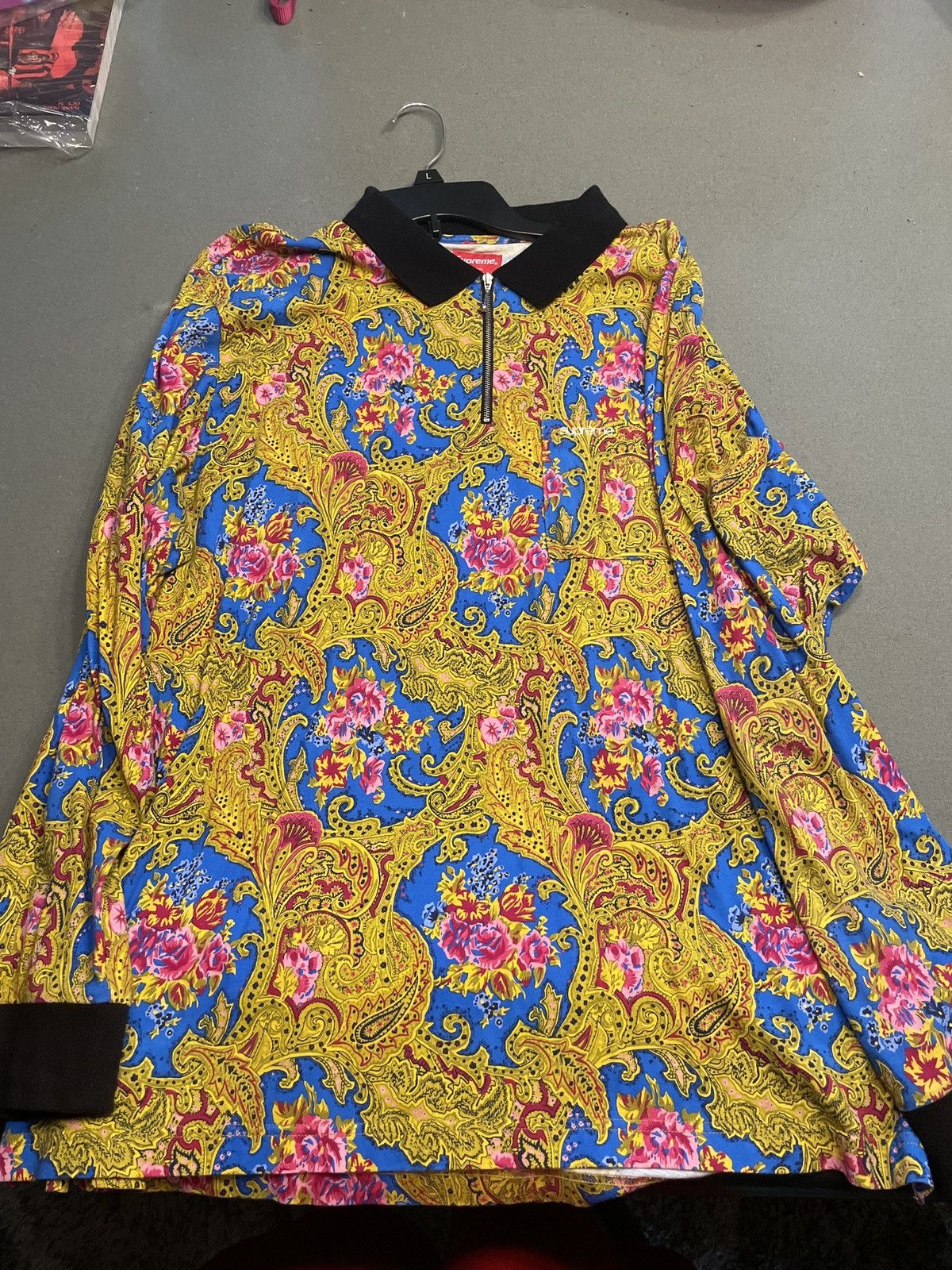 Supreme Supreme Paisley long sleeve polo | Grailed