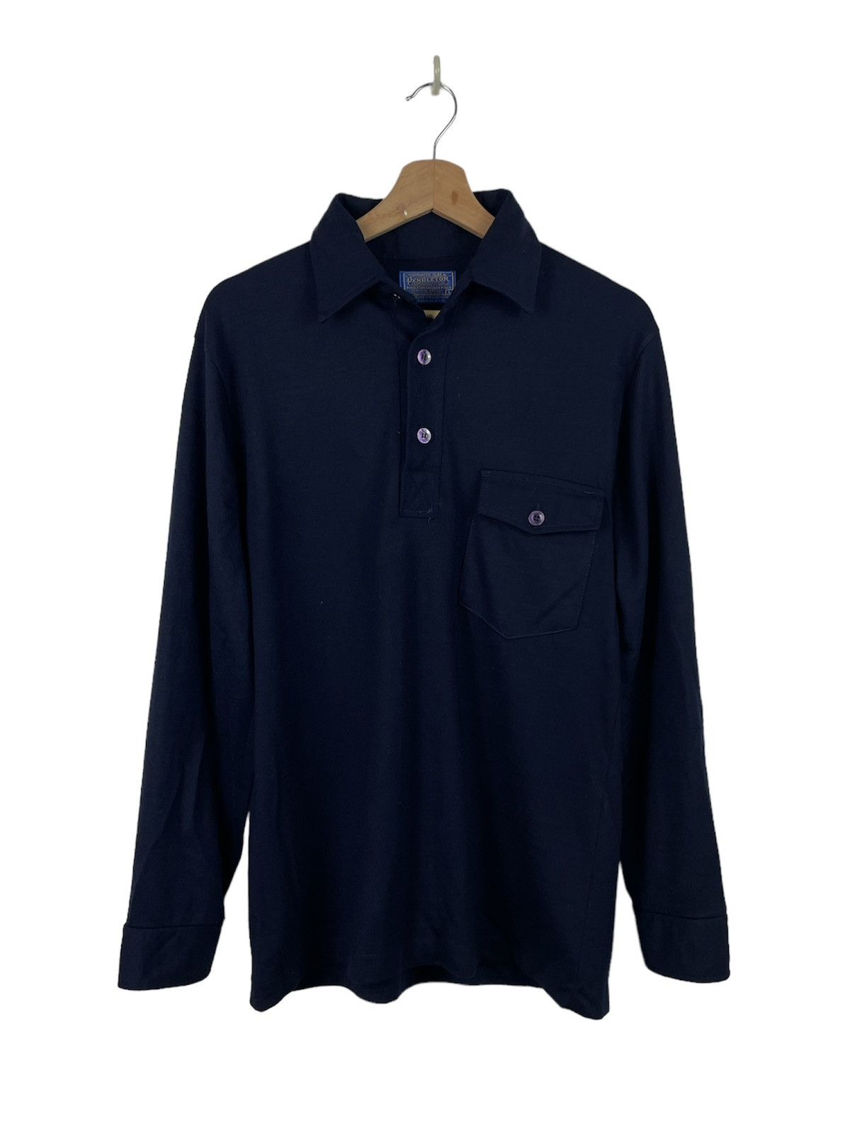 Pendleton × Vintage Pendleton Wool Polo USA Made | Vintage 80s Heritage Grail Size US L / EU 52-54 / 3 - 2 Thumbnail