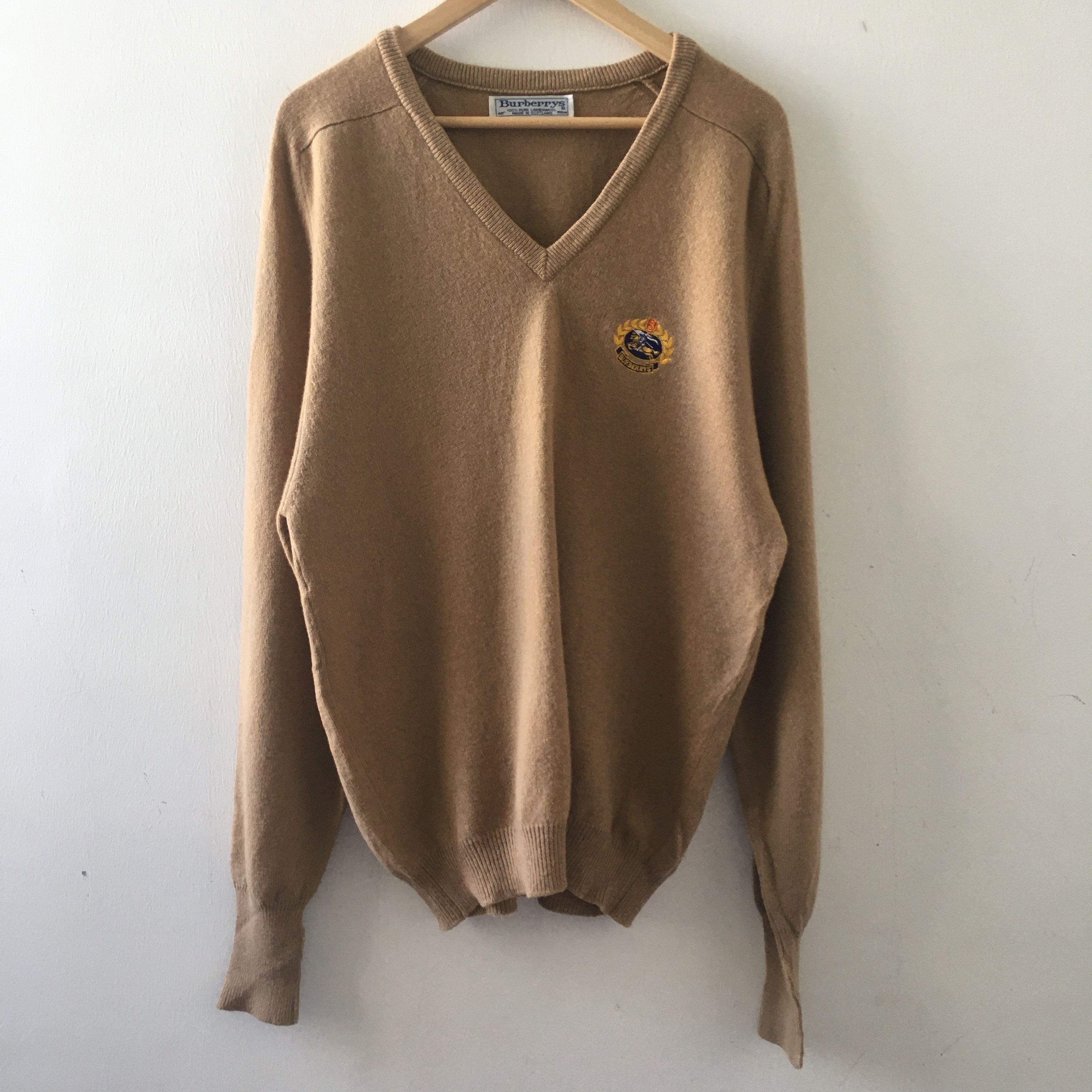 Burberry × Burberry Prorsum × Vintage Vintage authentic 90s LambsWool Cardigan/ Knit Size US M / EU 48-50 / 2 - 1 Thumbnail