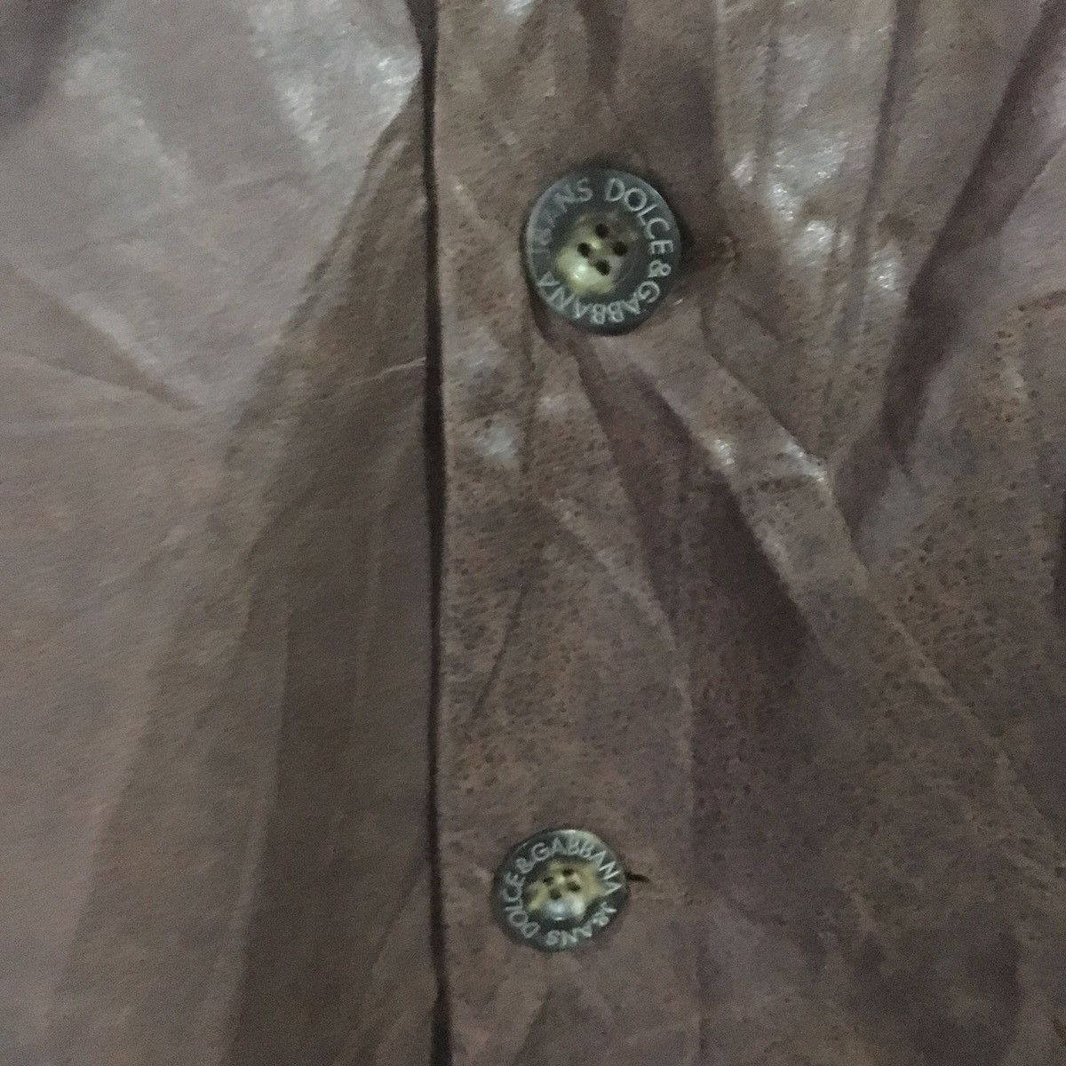 Dolce & Gabbana × Vintage Vintage Dolce & Gabbana Leather Blazer Menswear very rare Size 34R - 5 Thumbnail