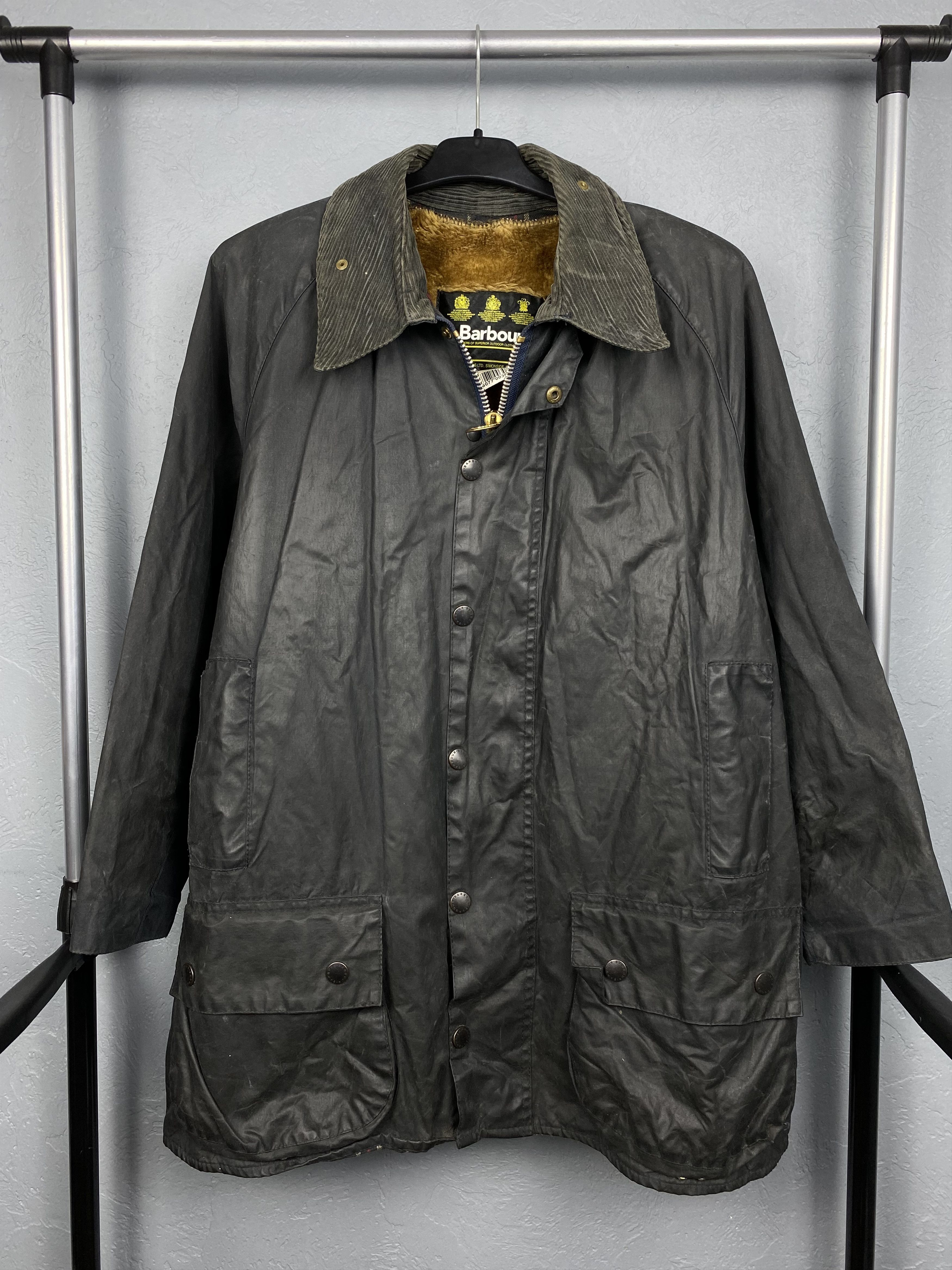 Barbour Vintage Barbour Mens Beaufort Waxed Jacket with Lining Vest Size US XL / EU 56 / 4 - 1 Thumbnail