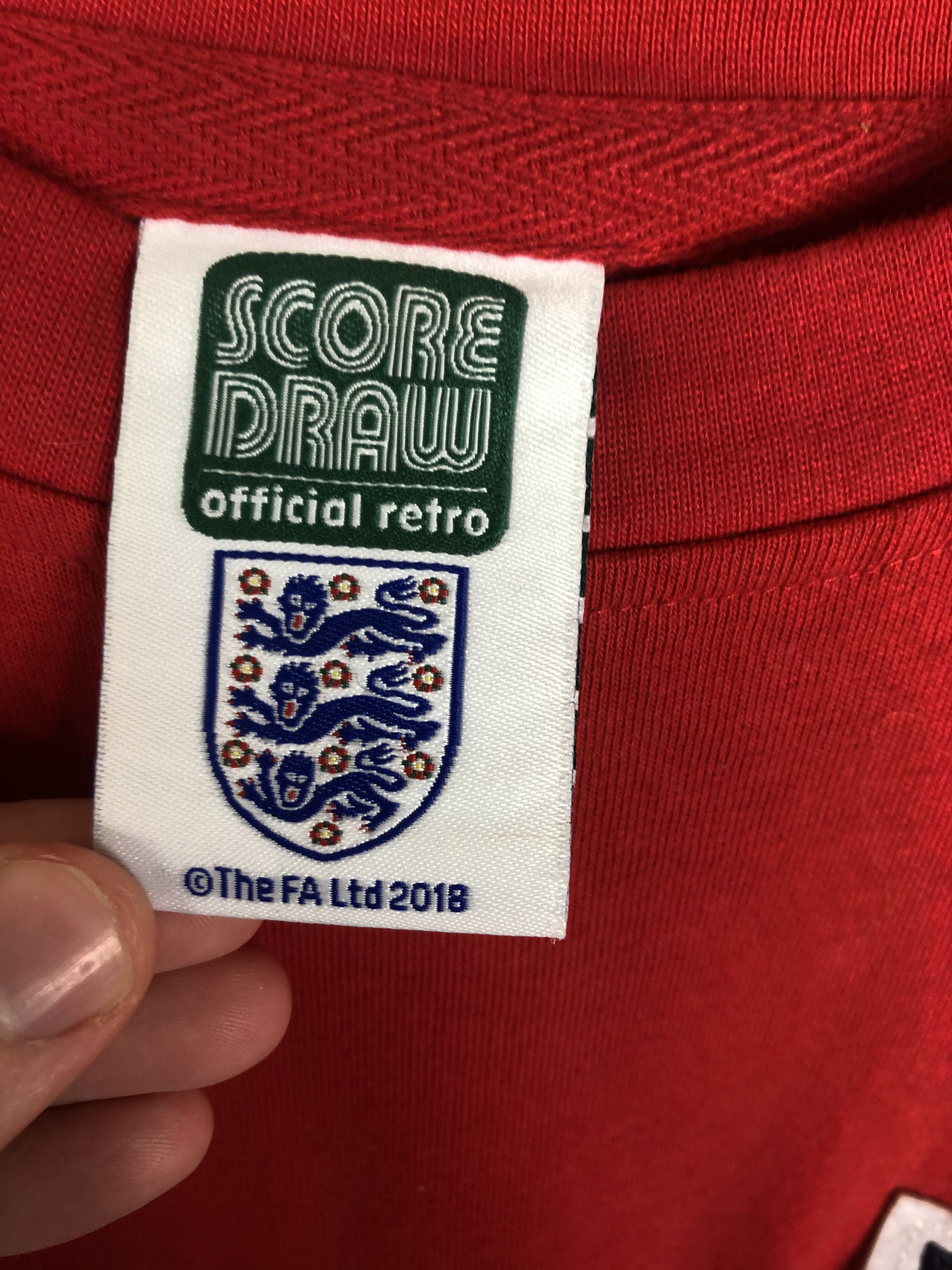 Vintage England Football Retro 1966 Away Shirt Jersey Score Draw Size US S / EU 44-46 / 1 - 5 Thumbnail