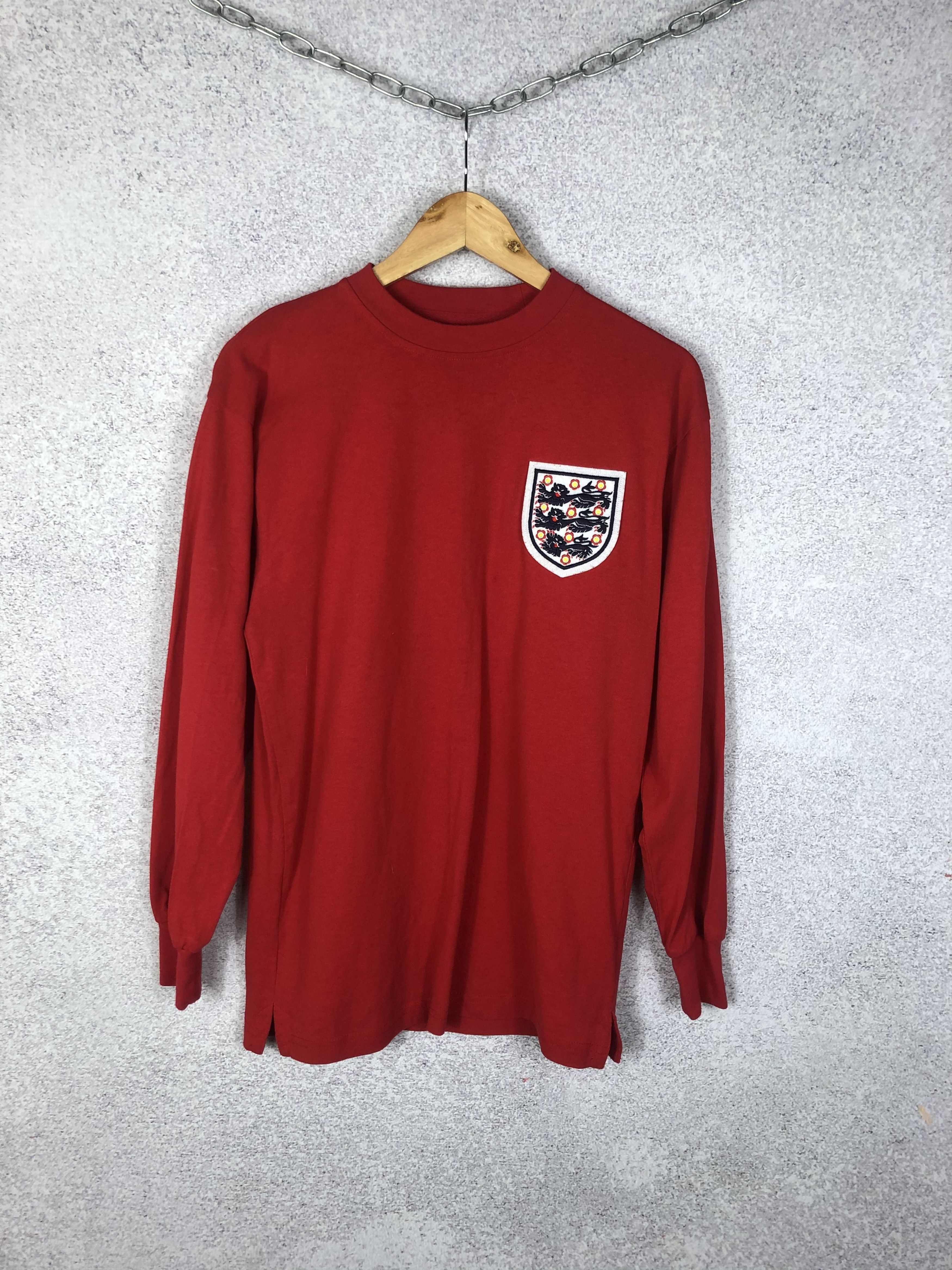 Vintage England Football Retro 1966 Away Shirt Jersey Score Draw Size US S / EU 44-46 / 1 - 1 Thumbnail