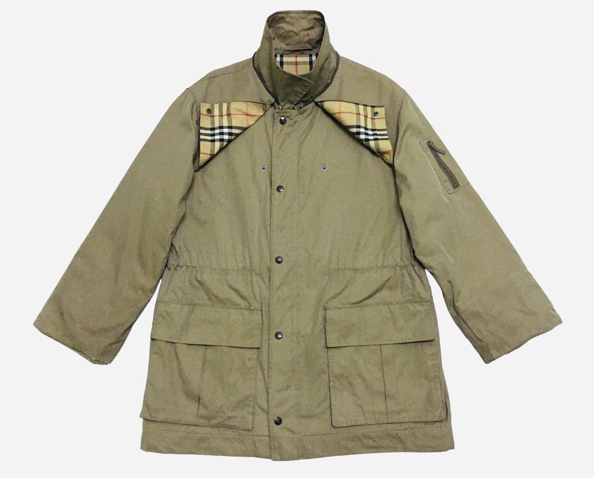 Burberry Rare Design Vintage Burberry's Nova Check Trench Coat 1990s Size US L / EU 52-54 / 3 - 3 Thumbnail