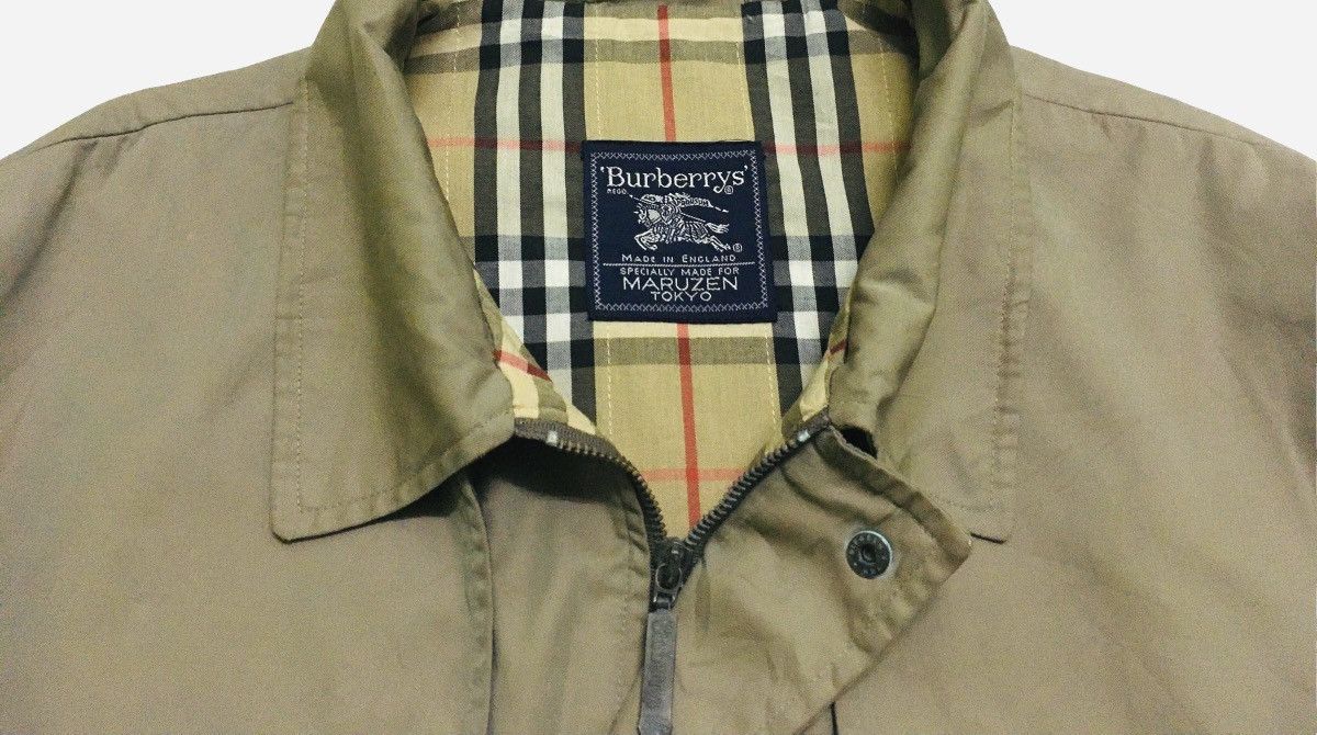 Burberry Rare Design Vintage Burberry's Nova Check Trench Coat 1990s Size US L / EU 52-54 / 3 - 8 Thumbnail