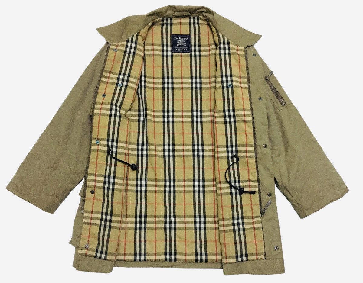 Burberry Rare Design Vintage Burberry's Nova Check Trench Coat 1990s Size US L / EU 52-54 / 3 - 2 Thumbnail