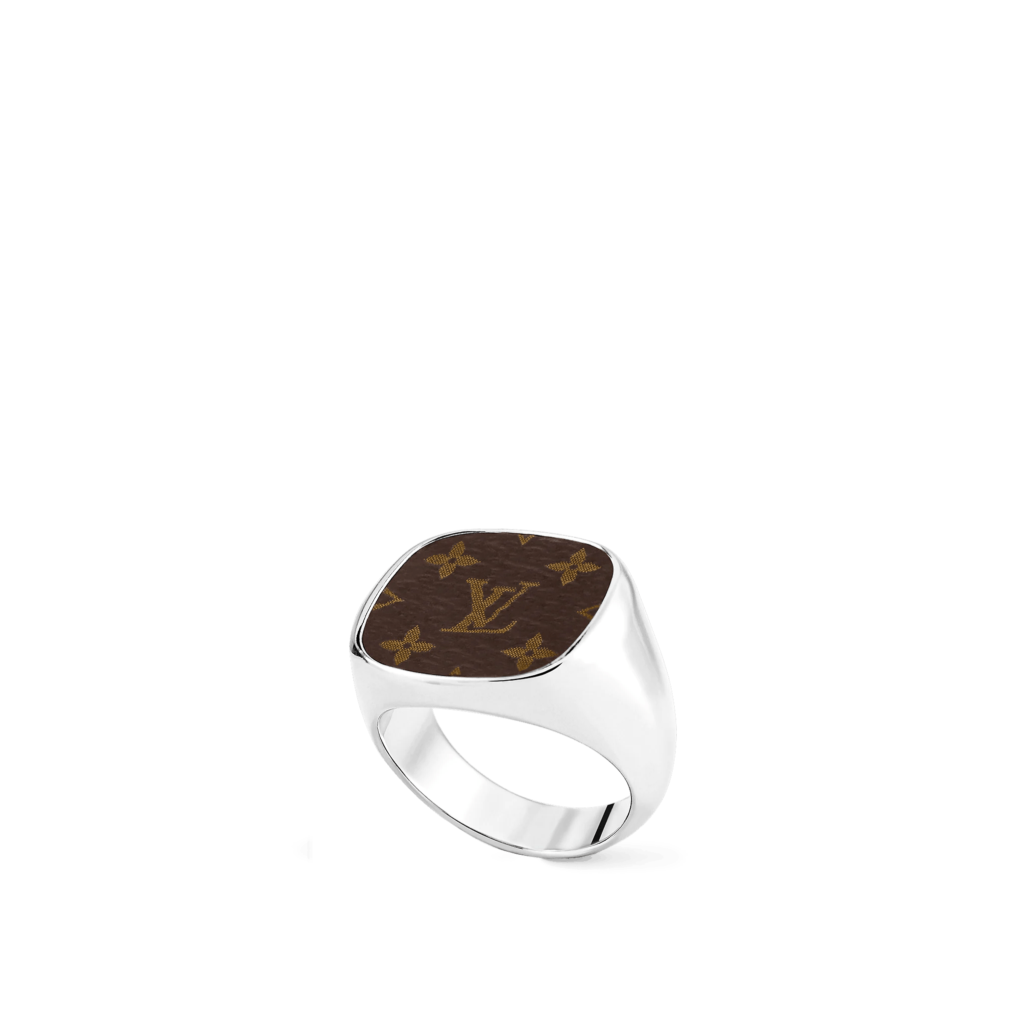 Louis Vuitton Signet Ring Metal Silver 6444352