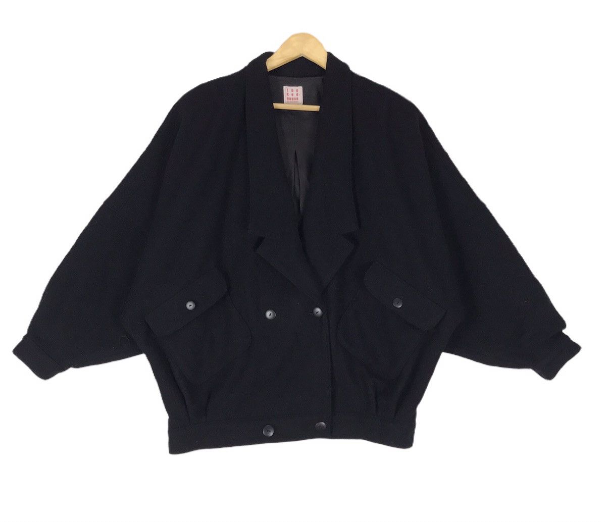 Japanese Brand 🔥Issey Miyake Inspired Oversized Bat Wing Wool Jacket Size US L / EU 52-54 / 3 - 1 Thumbnail