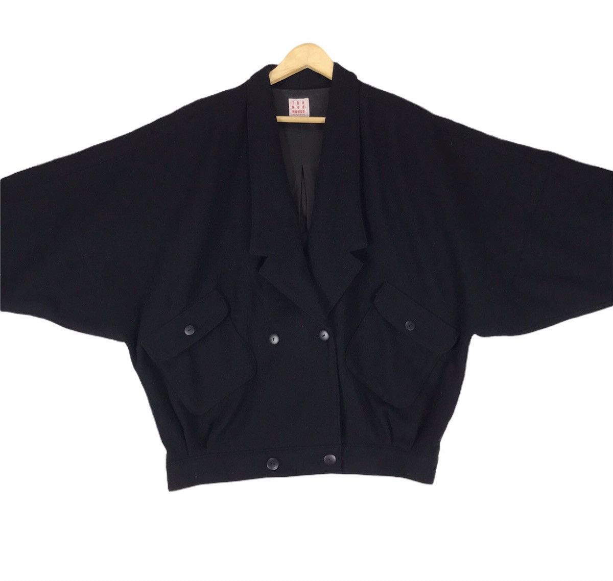 Japanese Brand 🔥Issey Miyake Inspired Oversized Bat Wing Wool Jacket Size US L / EU 52-54 / 3 - 3 Thumbnail