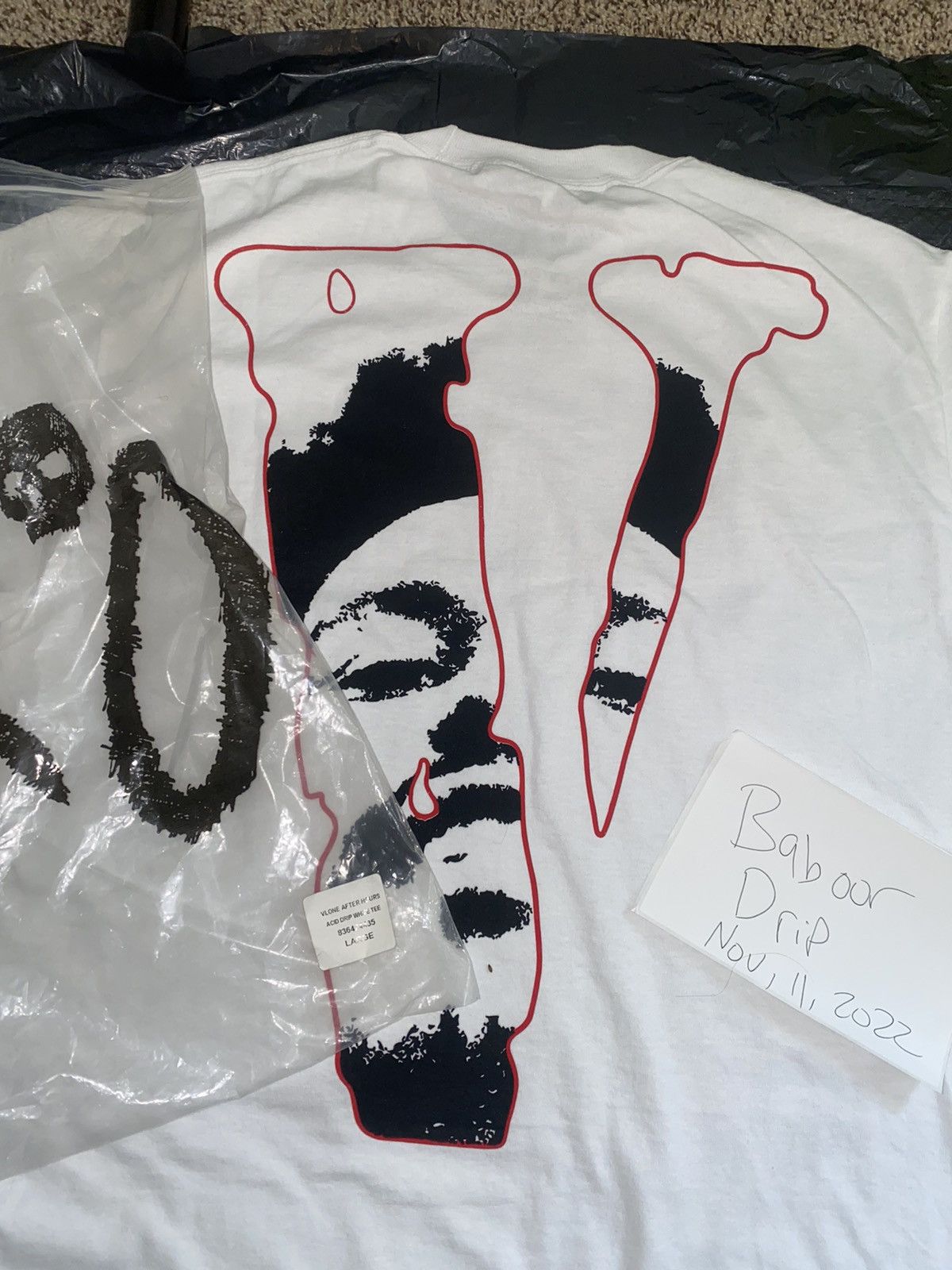 Vlone The Weeknd acid drip t shirt