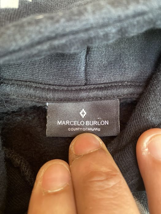 Marcelo burlon best sale lightning hoodie