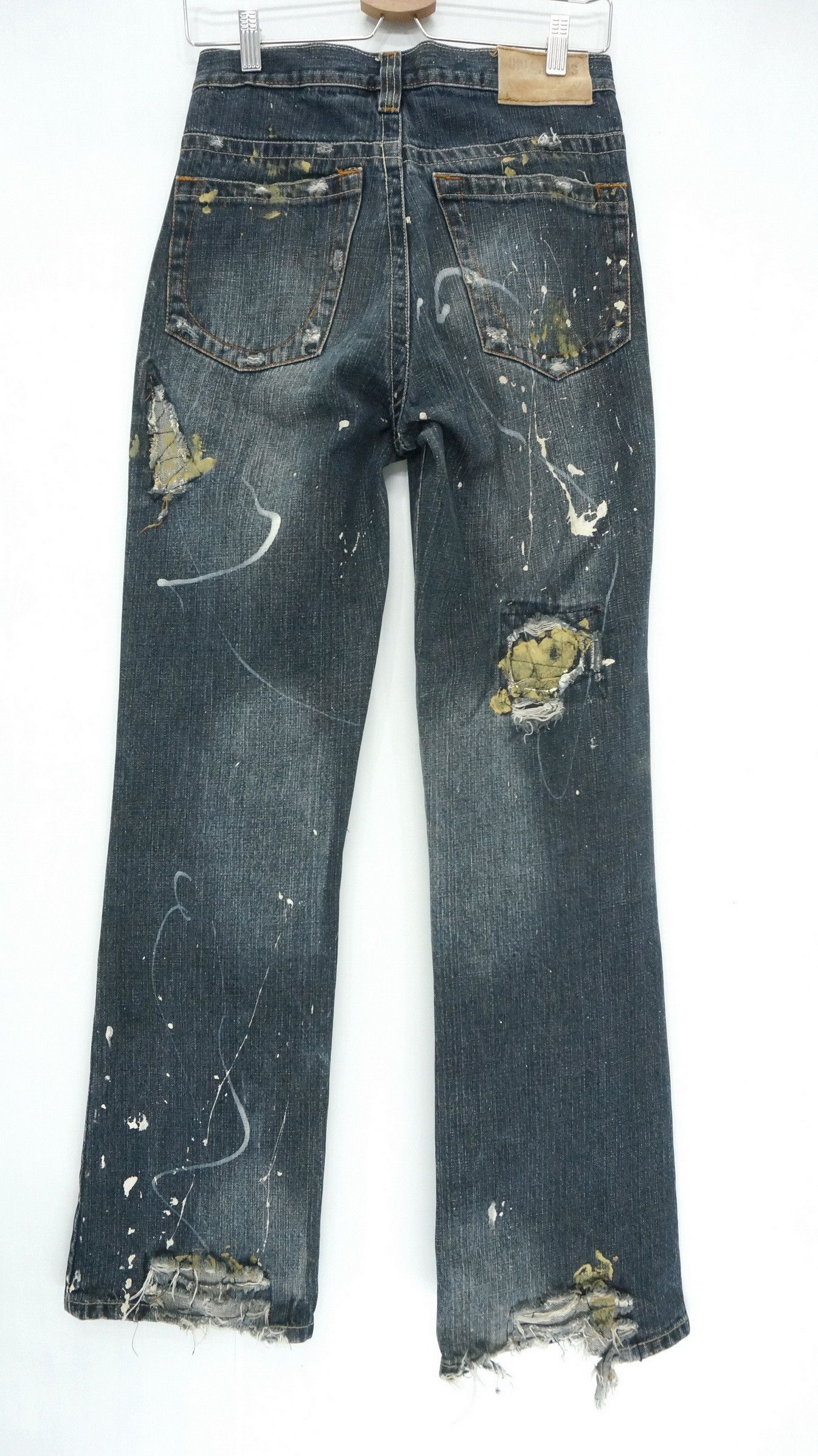 Japanese Brand SickVtg! DOLL Jeans Japan Distressed Fake Mud Worn Out Size US 28 / EU 44 - 2 Thumbnail