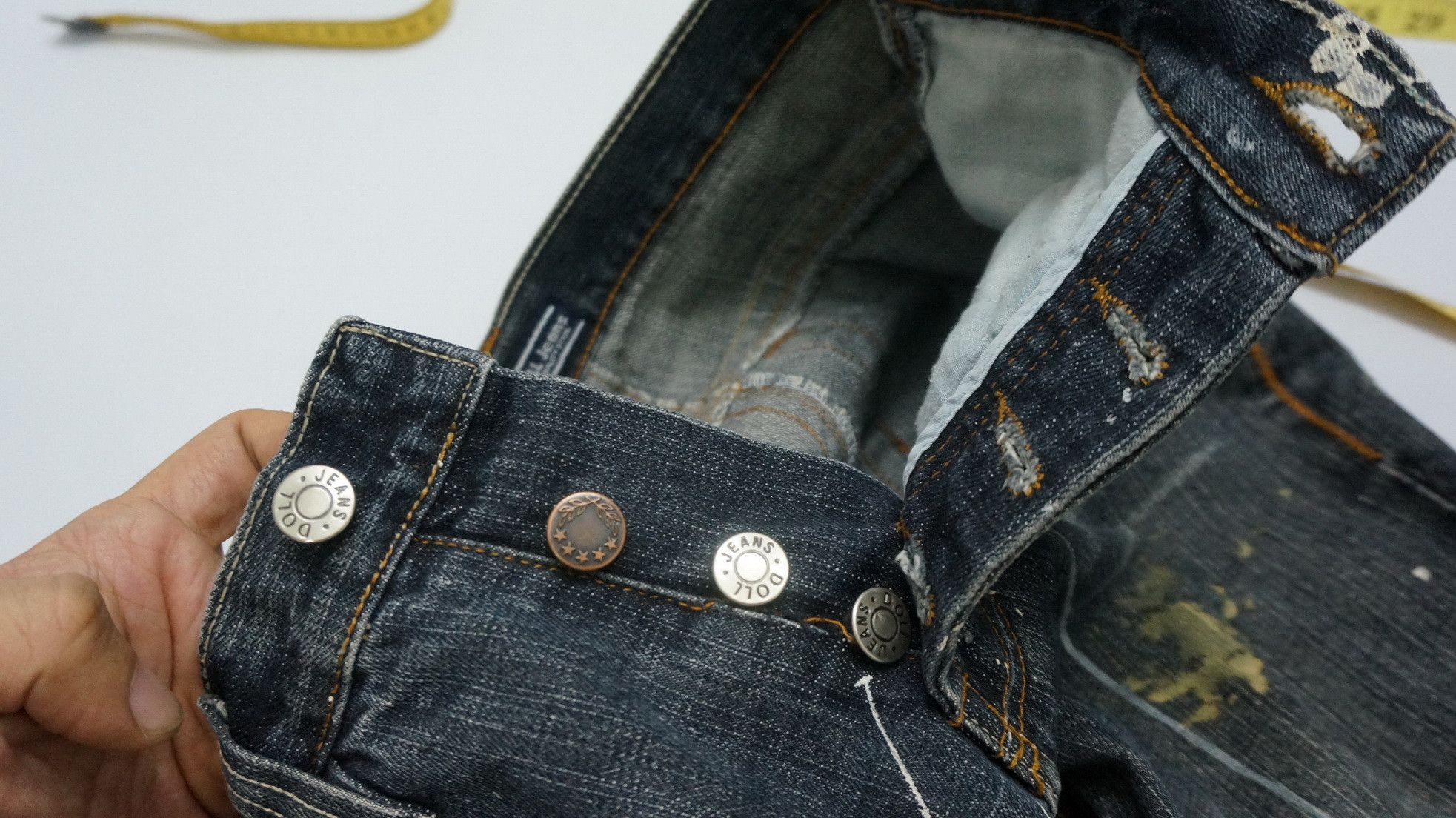 Japanese Brand SickVtg! DOLL Jeans Japan Distressed Fake Mud Worn Out Size US 28 / EU 44 - 19 Thumbnail