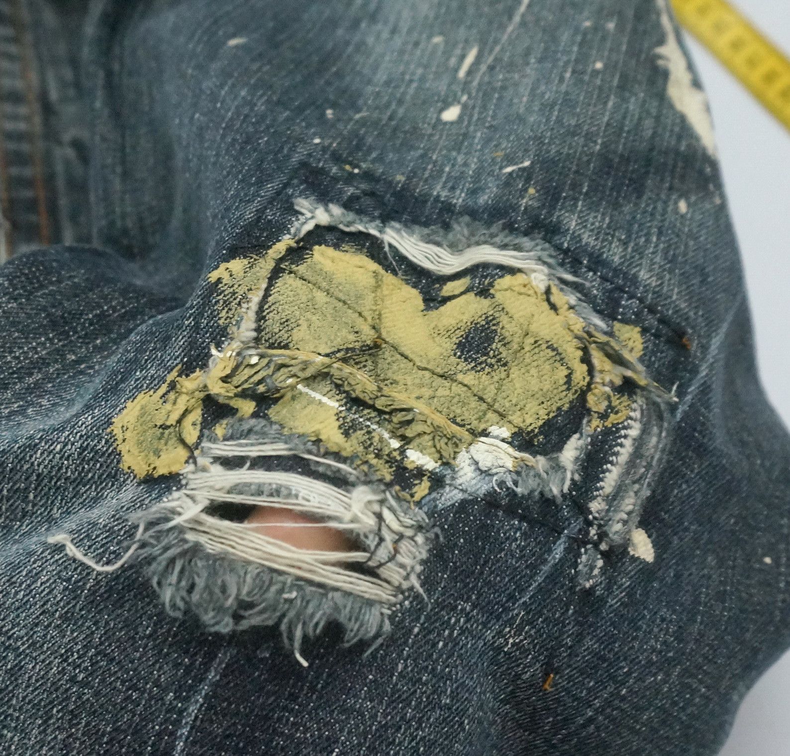 Japanese Brand SickVtg! DOLL Jeans Japan Distressed Fake Mud Worn Out Size US 28 / EU 44 - 25 Thumbnail