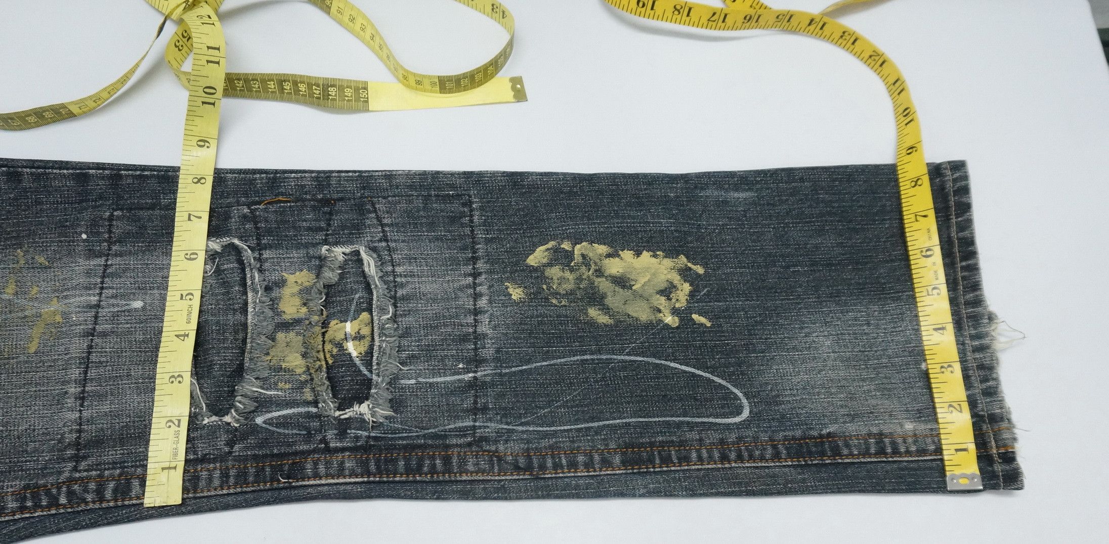 Japanese Brand SickVtg! DOLL Jeans Japan Distressed Fake Mud Worn Out Size US 28 / EU 44 - 17 Thumbnail