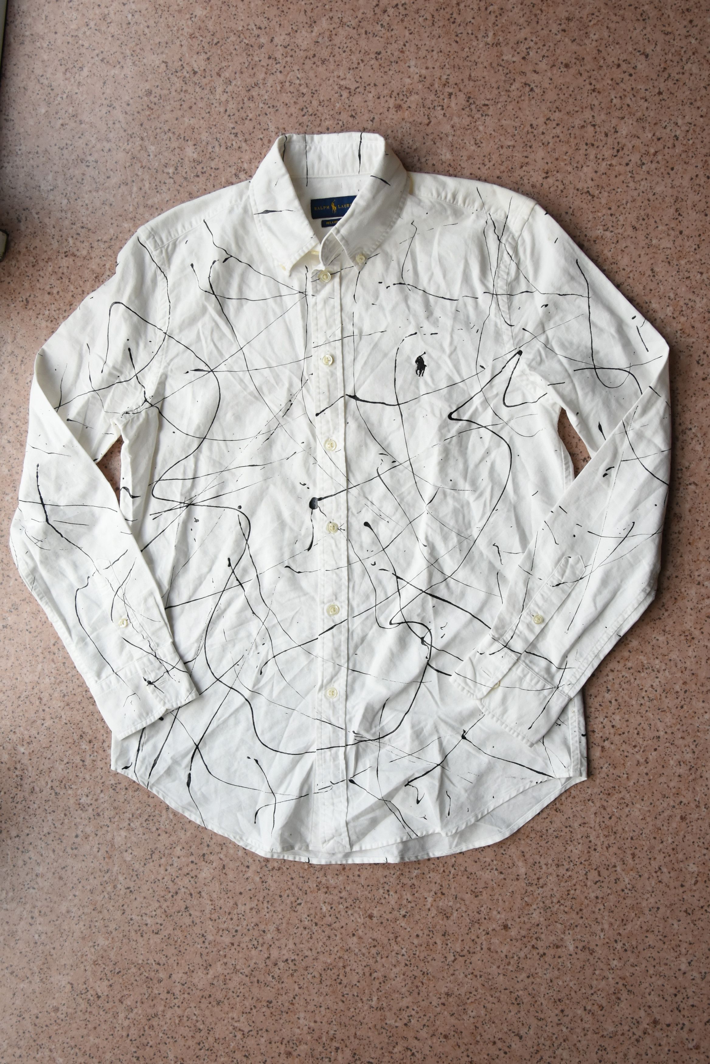 Polo Ralph Lauren Polo Ralph Lauren Womens Paint Splatter Shirt Size 6 Size M / US 6-8 / IT 42-44 - 1 Thumbnail