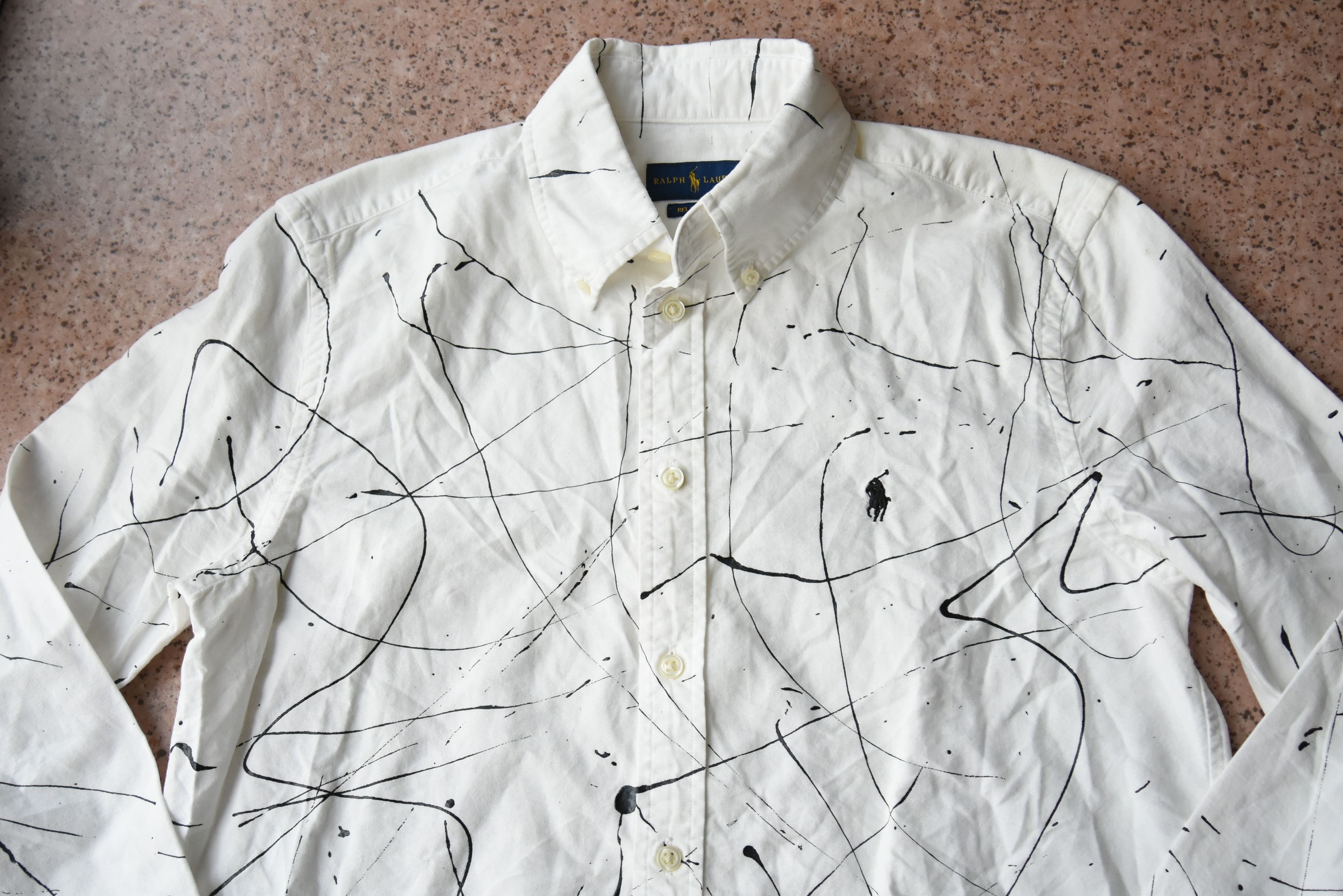 Polo Ralph Lauren Polo Ralph Lauren Womens Paint Splatter Shirt Size 6 Size M / US 6-8 / IT 42-44 - 3 Thumbnail