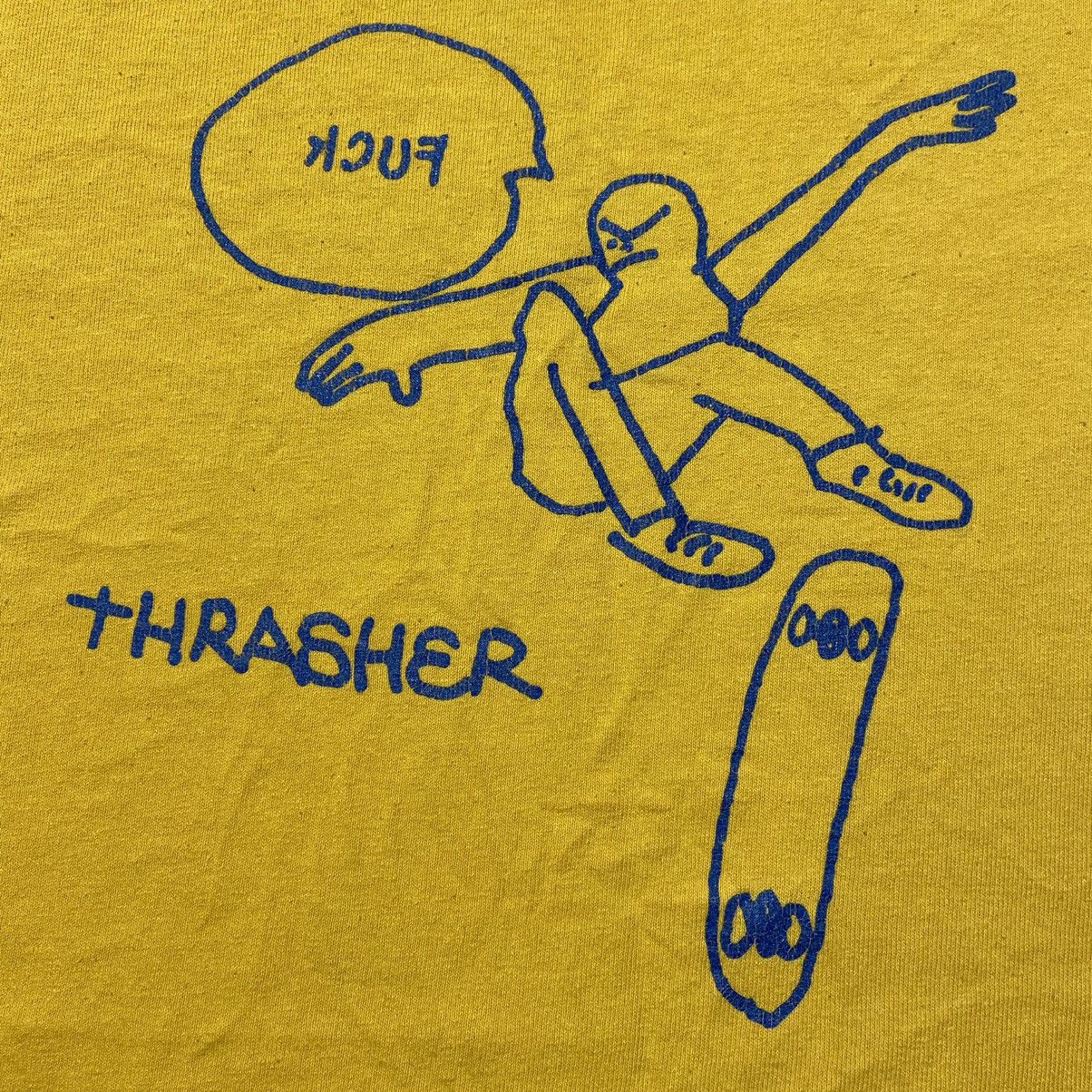 Thrasher × Vintage 90’s Vintage Trasher Skateboarding T-Shirt Size US XL / EU 56 / 4 - 3 Thumbnail