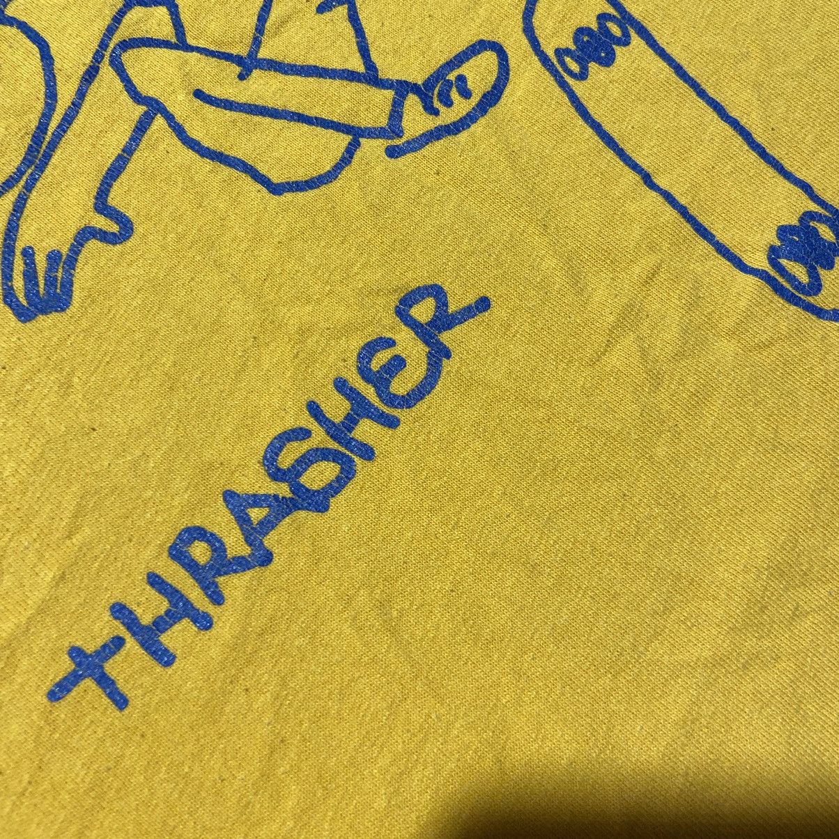 Thrasher × Vintage 90’s Vintage Trasher Skateboarding T-Shirt Size US XL / EU 56 / 4 - 5 Thumbnail