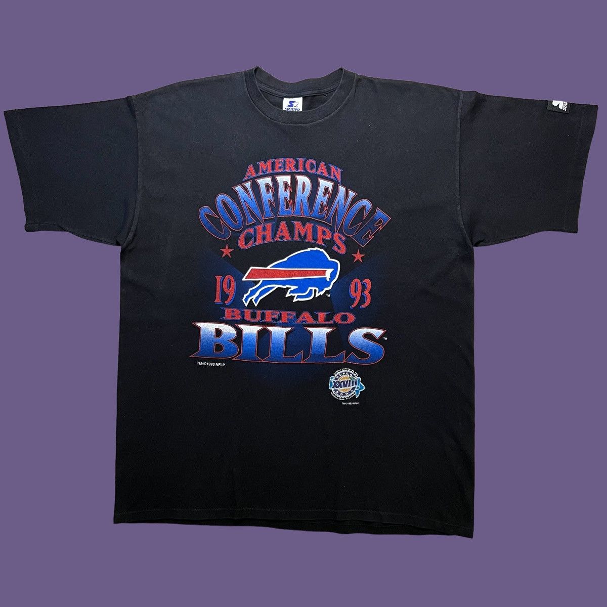 Vintage Vintage 1993 Nfl Buffalo Bills Champions Starter T-shirt 