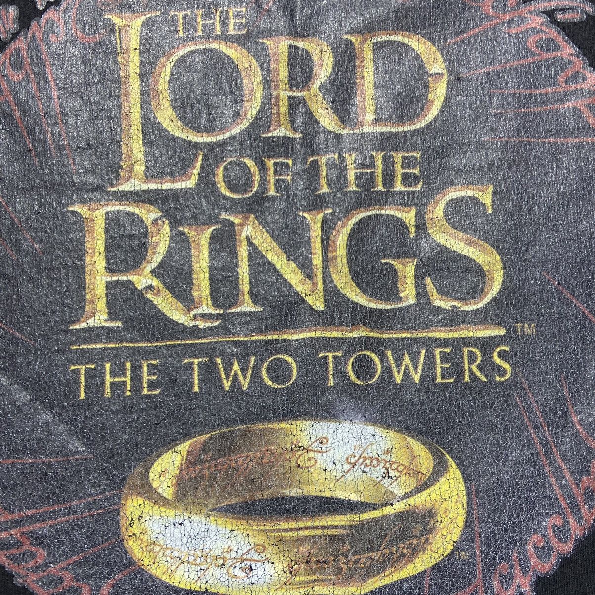 Sci-Fi Fantasy × Vintage Vintage Lord Of The Rings Two Towers T-Shirt Size US XL / EU 56 / 4 - 5 Thumbnail