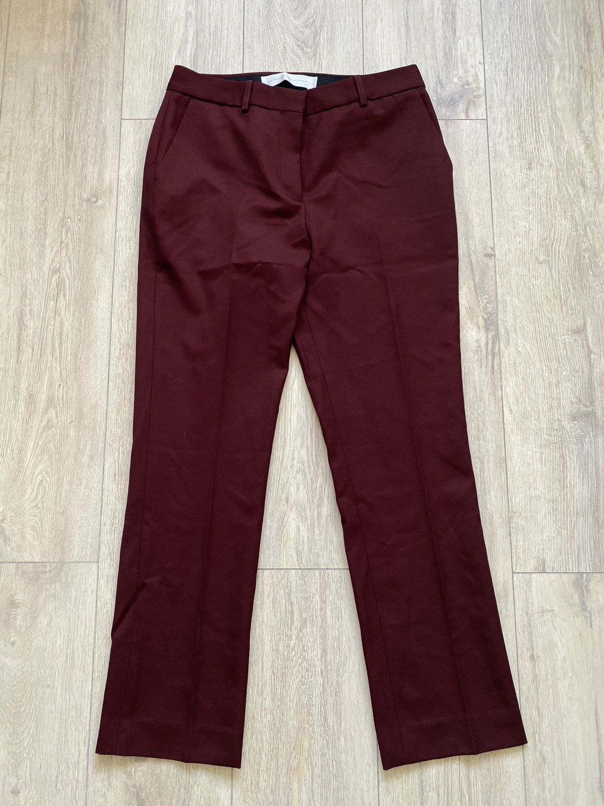 Victoria Beckham Victoria Beckham Pumice-Coloured Trousers