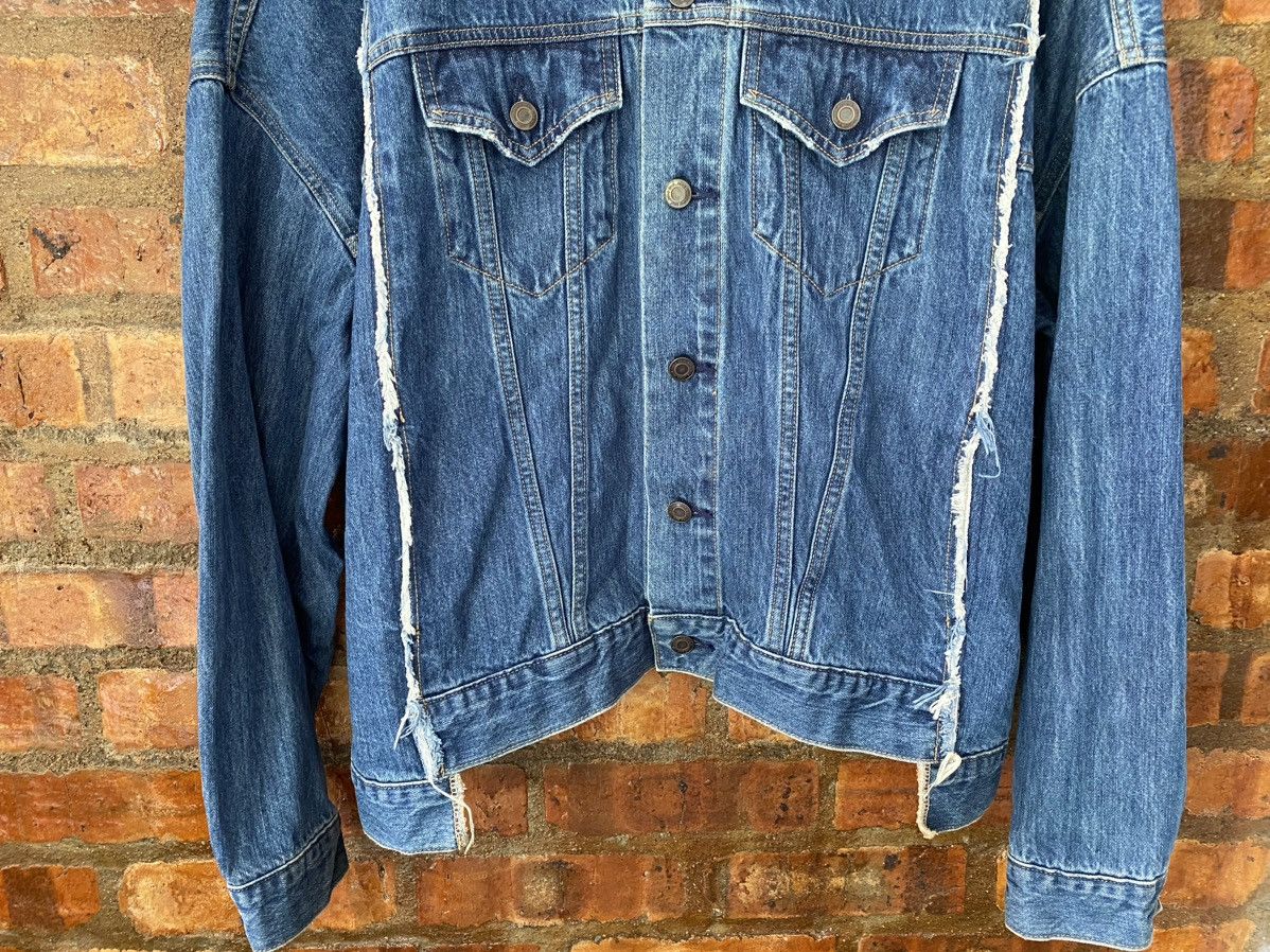 Japanese Brand Niko and..Japan Rebuild 5 cut oversize fringe denim jacket Size US M / EU 48-50 / 2 - 4 Thumbnail
