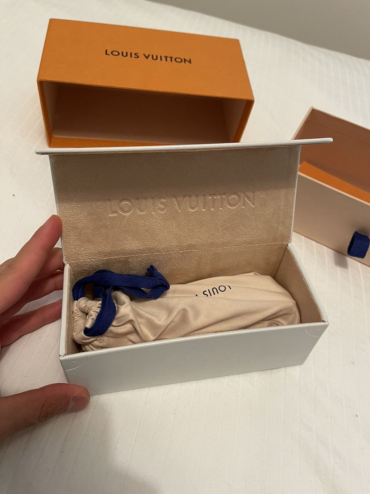 Louis Vuitton Louis Vuitton White Marble Montgomery Sunglasses Size ONE SIZE - 13 Thumbnail
