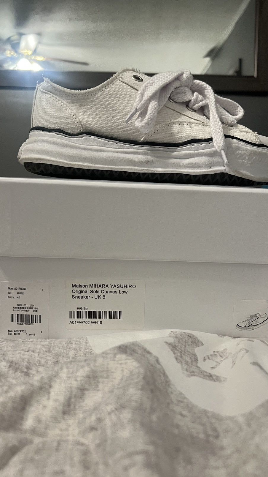 Maison MIHARA YASUHIRO Maison Mihara Yasuhiro Original Sole Canvas Low Sneaker UK 8 Size US 9 / EU 42 - 5 Thumbnail