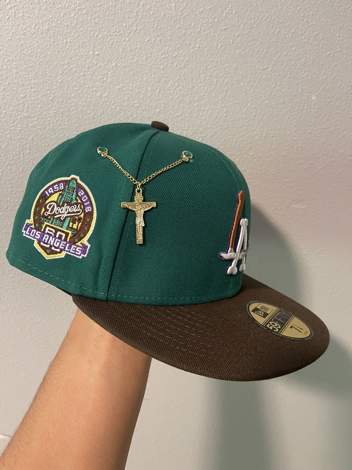 MLB Los Angeles Dodgers ‘Yosemite Sythe Logo’ 7 1/4 Size ONE SIZE - 2 Thumbnail