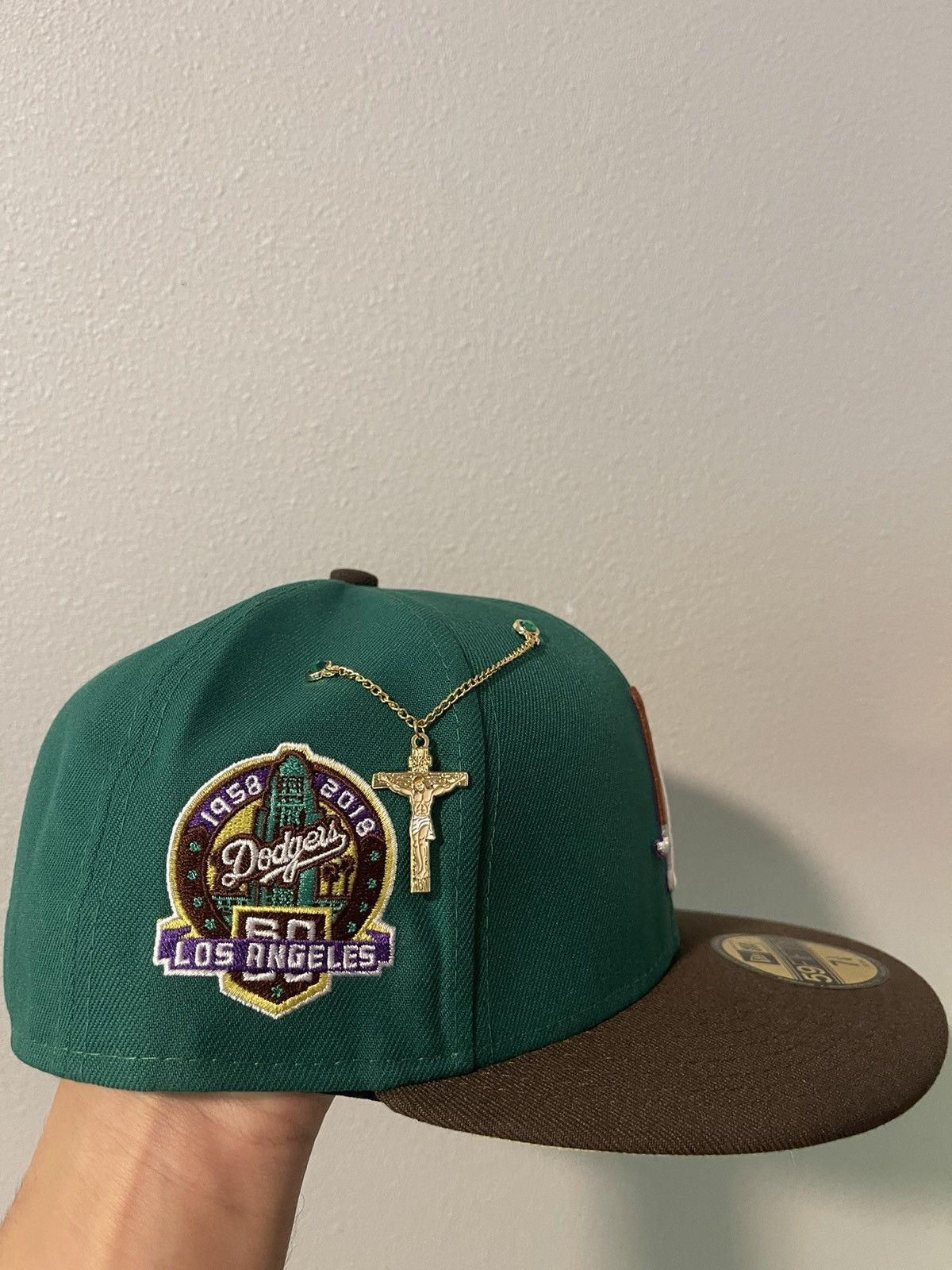 MLB Los Angeles Dodgers ‘Yosemite Sythe Logo’ 7 1/4 Size ONE SIZE - 3 Thumbnail