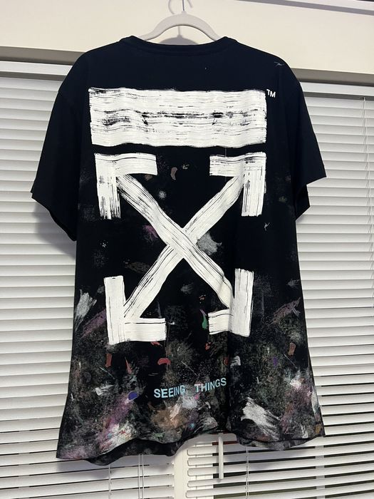 Off white galaxy outlet brushed tee