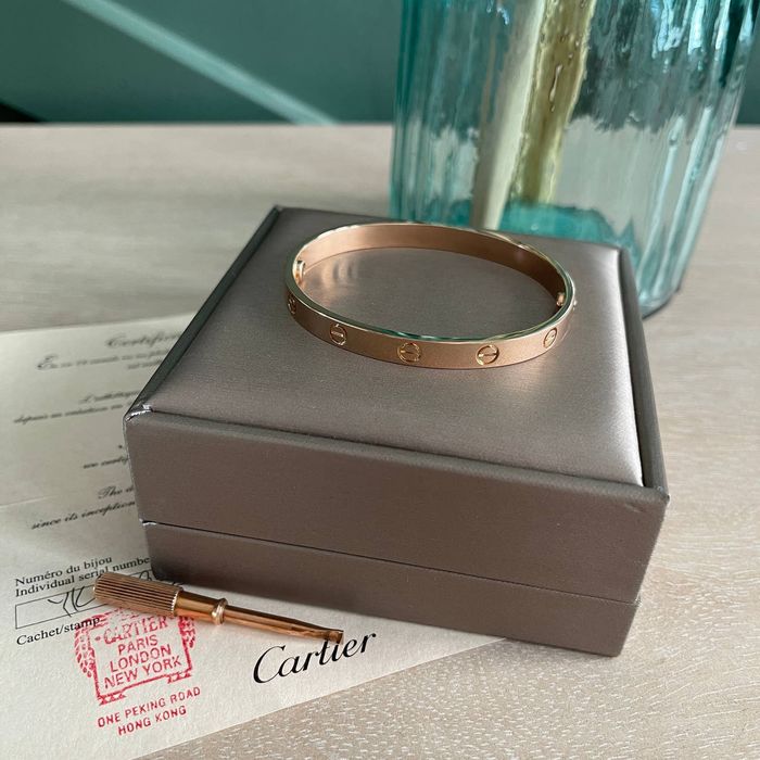 Cartier Cartier LOVE Bracelet Rose Gold 17 Regular New Screw System