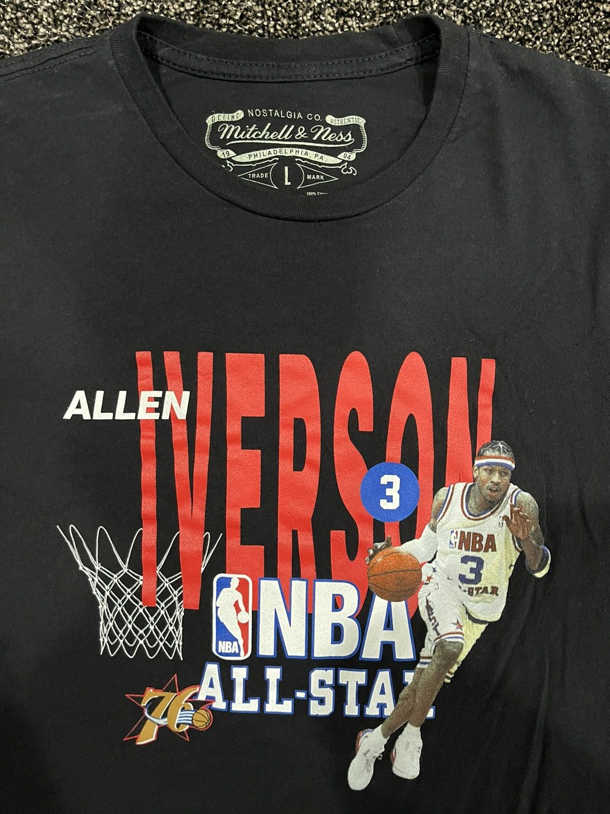 Mitchell & Ness Mitchell & Ness NBA Philadelphia 76ers Allen Iverson Black T Size US L / EU 52-54 / 3 - 7 Thumbnail