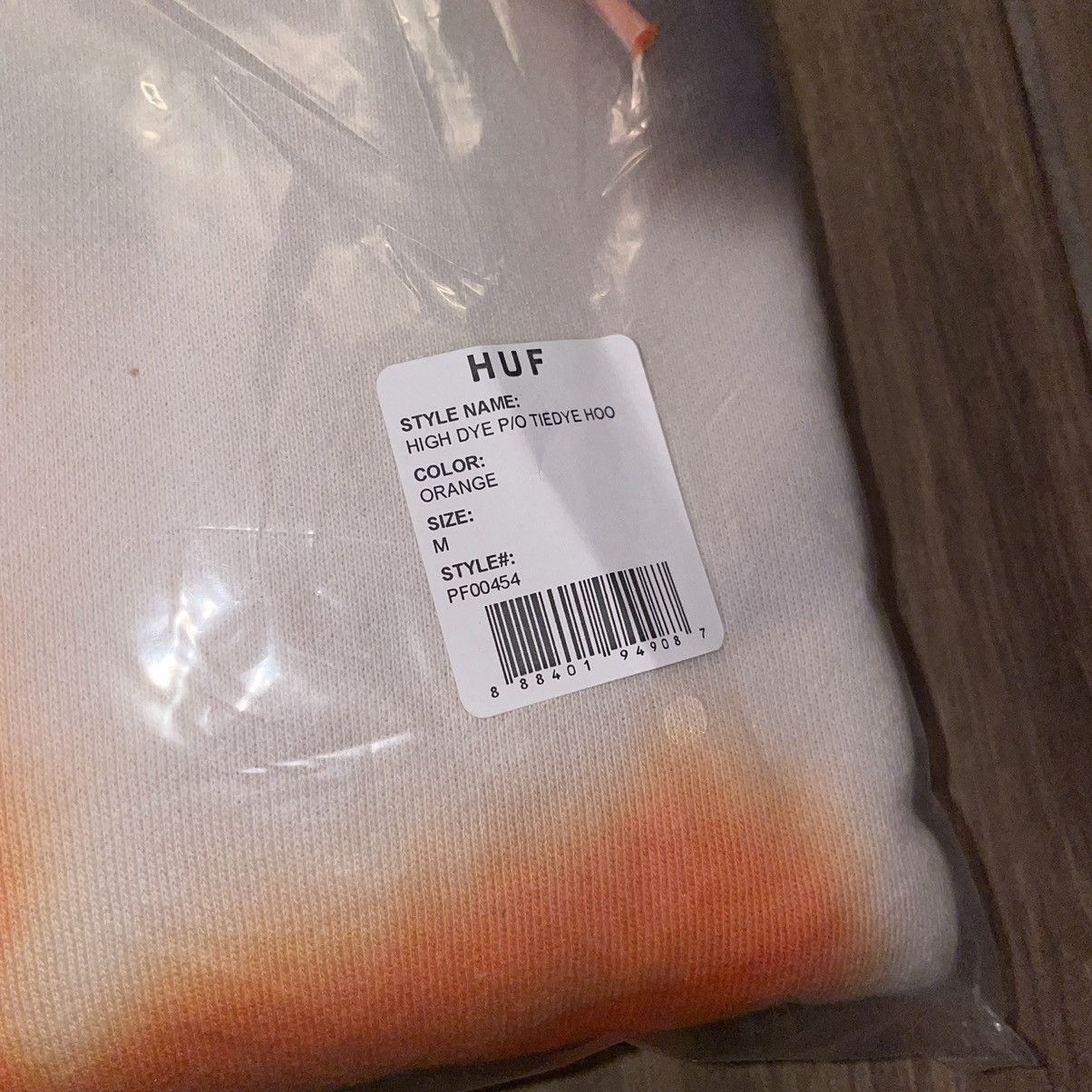 Huf Huf High Dye Tie Dye Pullover Hoodie Orange grey Size US M / EU 48-50 / 2 - 2 Thumbnail