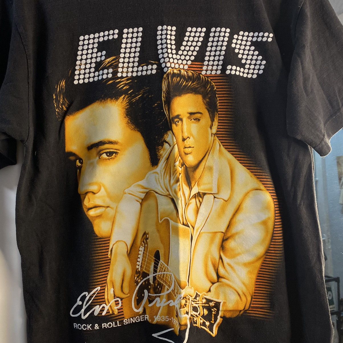 Band Tees VINTAGE 90s ELVIS PRESLEY MEMORIAL T SHIRT Size US M / EU 48-50 / 2 - 2 Thumbnail