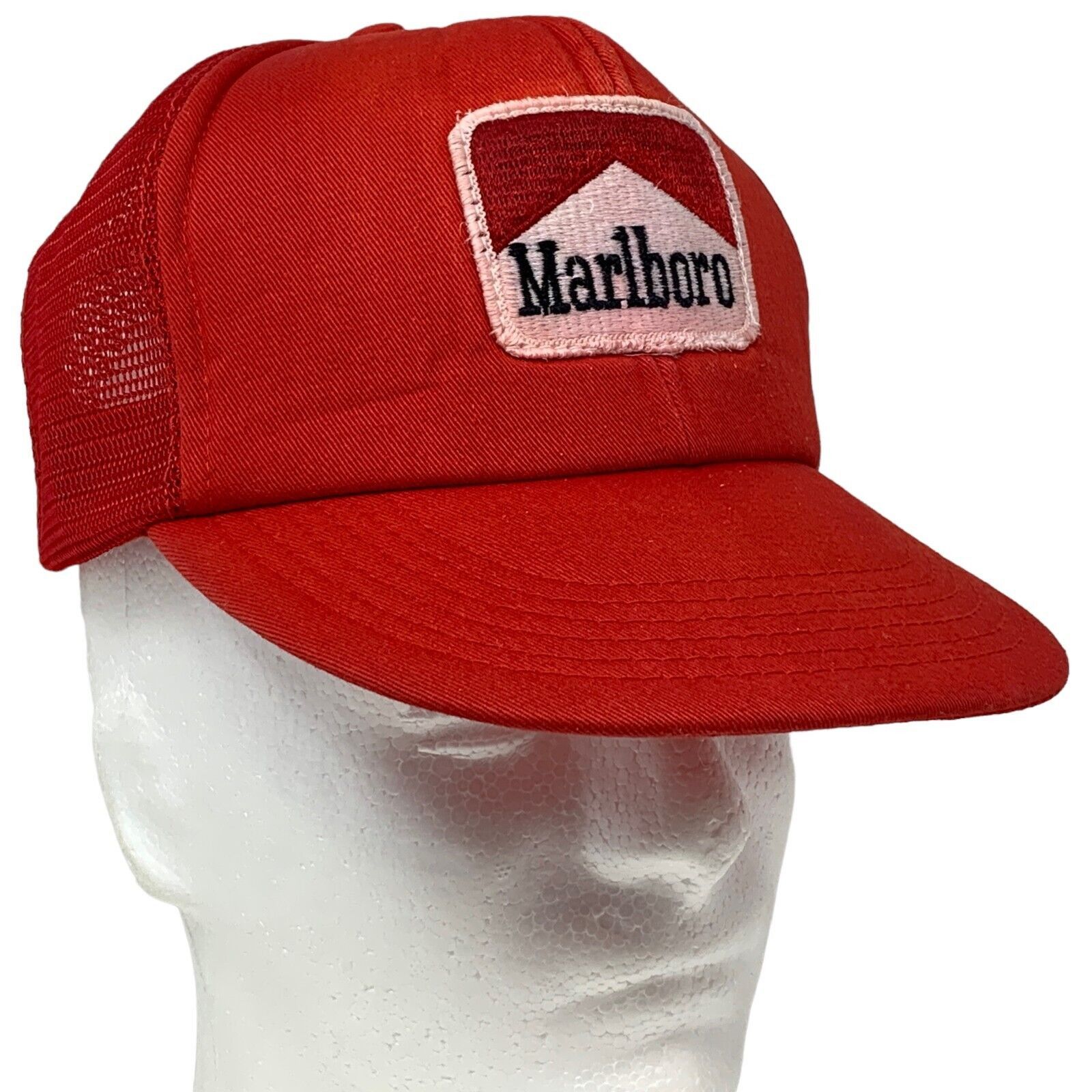 Casquette Snapback Vintage Stroh's Beer Années 80 - Maille Mousse Avec Corde