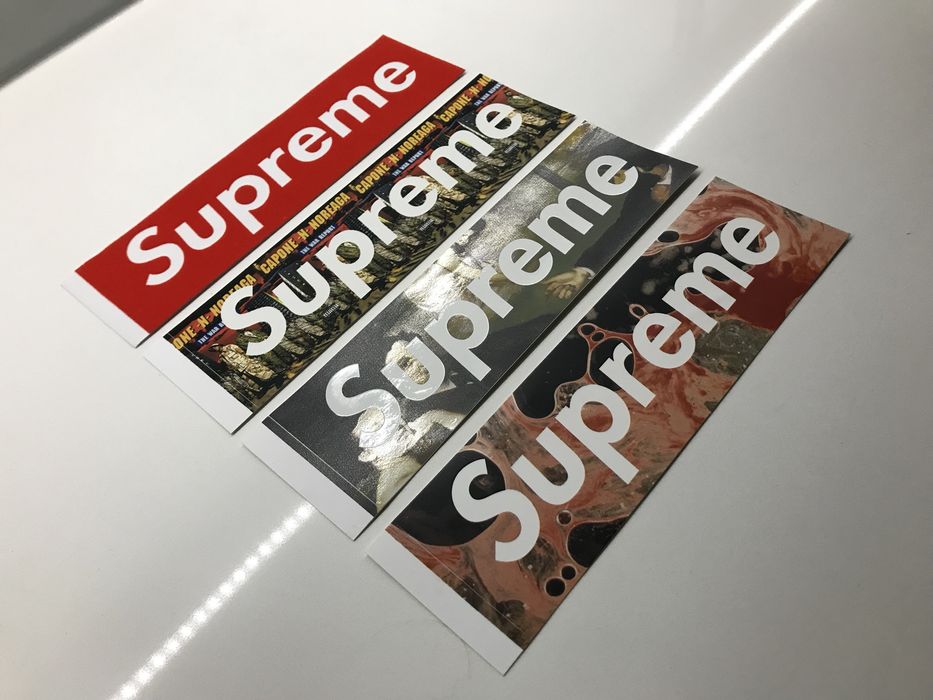 Supreme Supreme Variety Box Logo Sticker Set of 4 Grailed