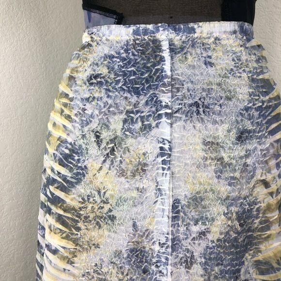 Japanese Brand × Vintage Yoshiki Hishinuma Midi Skirt Pleat Heat Crinkle Shibori Size 24" / US 00 / IT 34 - 2 Thumbnail