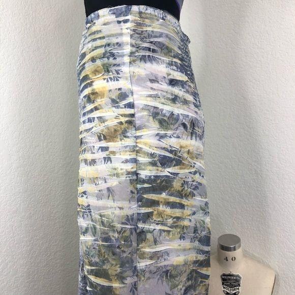 Japanese Brand × Vintage Yoshiki Hishinuma Midi Skirt Pleat Heat Crinkle Shibori Size 24" / US 00 / IT 34 - 4 Thumbnail
