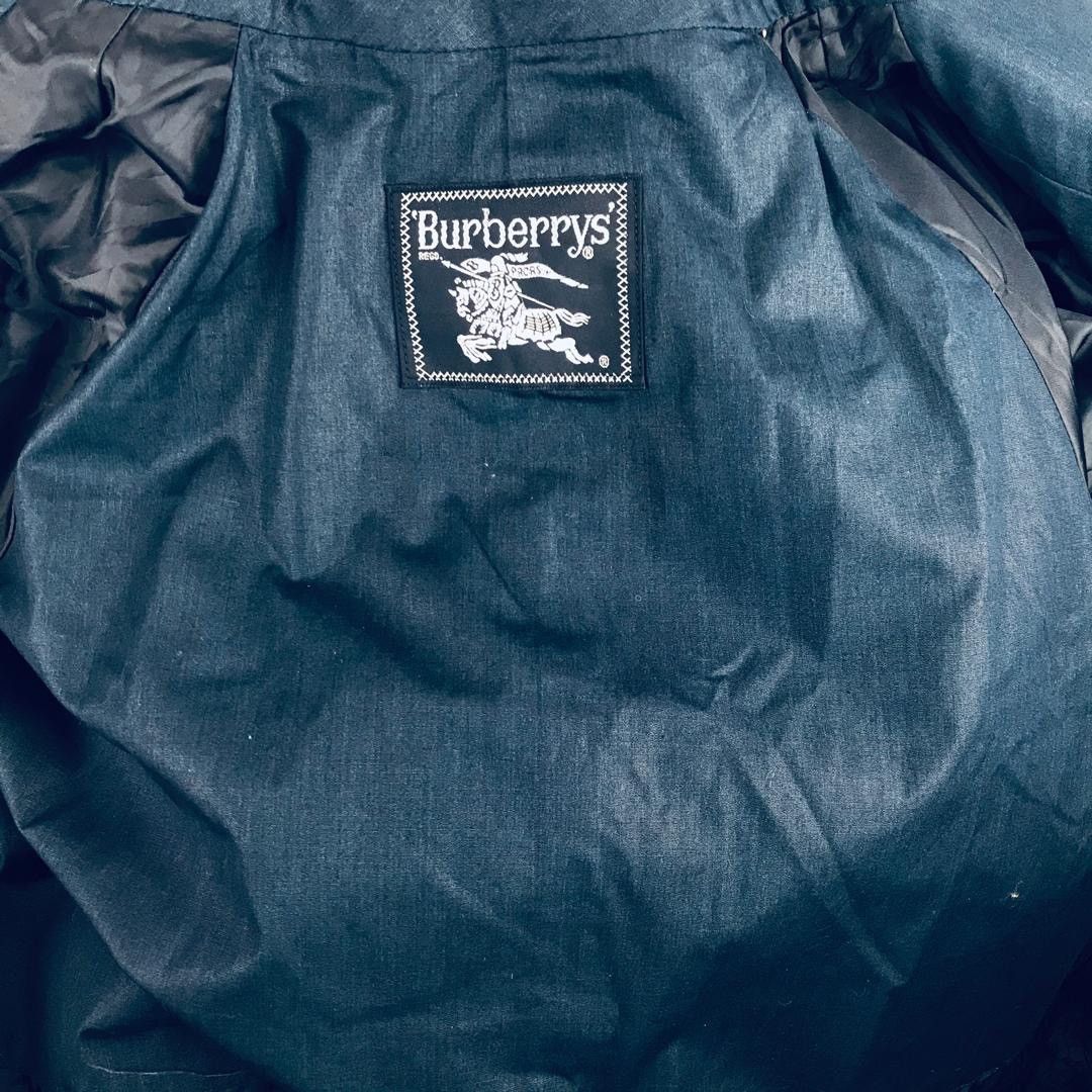 Burberry Vintage burberrys dark blue long coat jacket Size US M / EU 48-50 / 2 - 8 Thumbnail