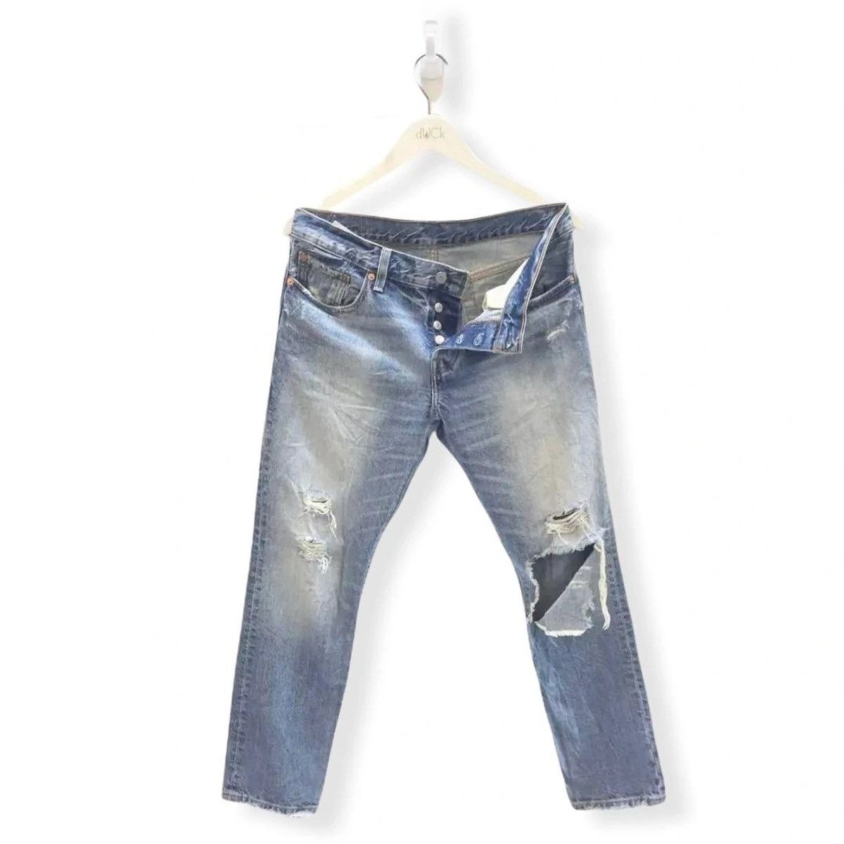 Levi's VINTAGE SICK LEVIS501 BUTTON FLY LIGHT WASH DENIM SIZE 32x27 Size US 32 / EU 48 - 1 Thumbnail