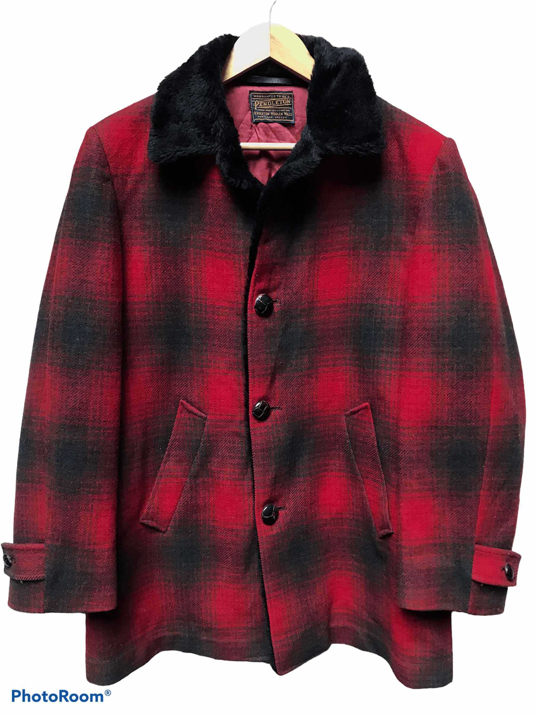 Vintage 50s Pendleton Wool Check Tartan Jacket
