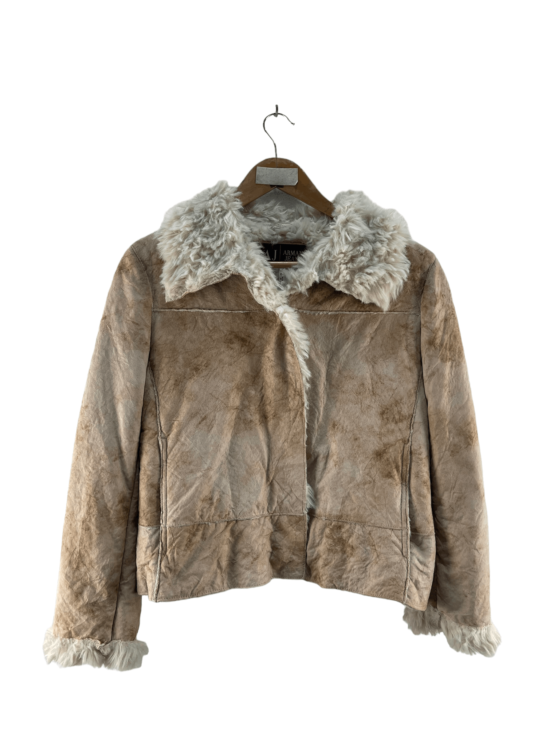 Armani Armani Jeans Faux Fur Jacket Size S / US 4 / IT 40 - 1 Thumbnail