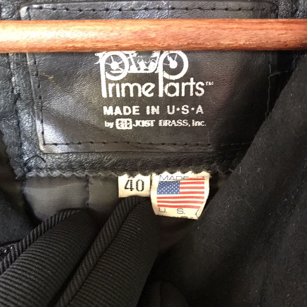 Vintage Vintage Frime Parts Double Collar Leather Jacket Made In Usa Size US M / EU 48-50 / 2 - 3 Thumbnail